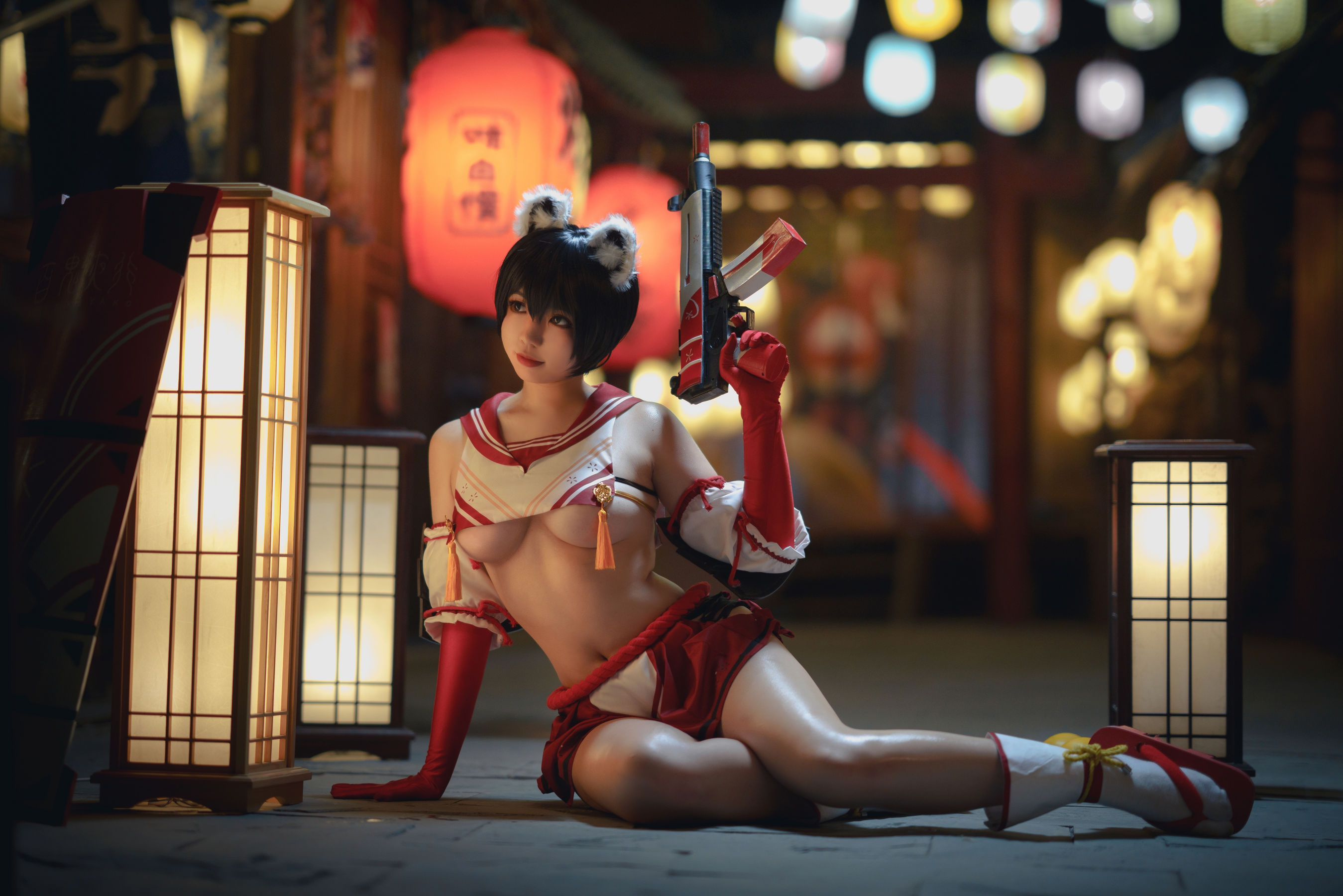 [网红COSER] 啊日日_Ganlory - 椿/(30P)