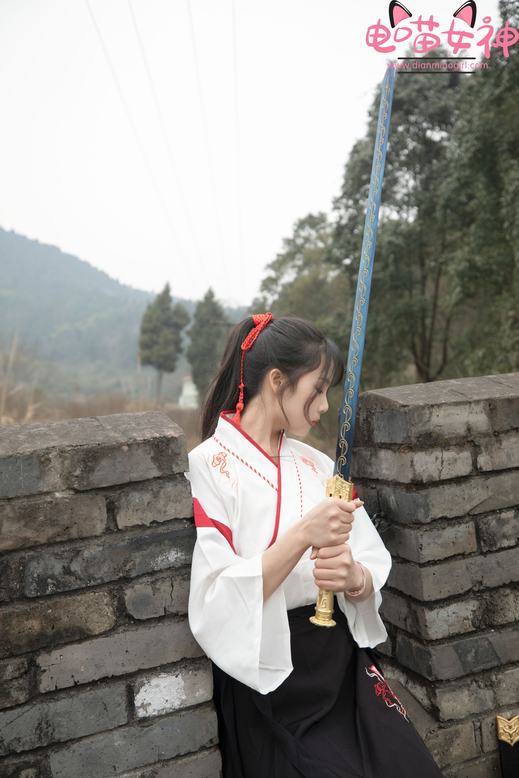 [网红COSER] 电喵女神 - 灵唯 长城古装/(70P)