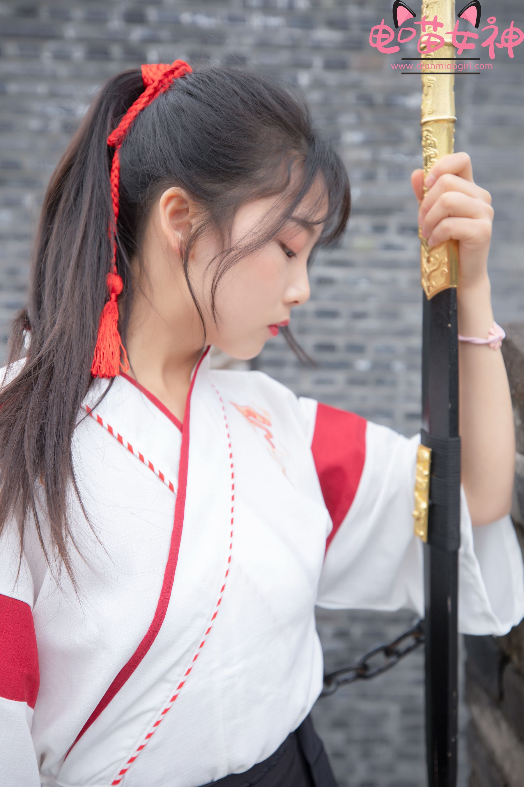 [网红COSER] 电喵女神 - 灵唯 长城古装/(70P)