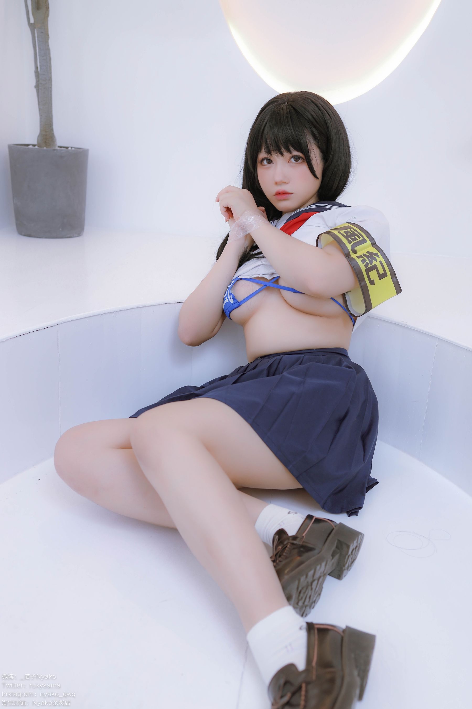 [网红COSER] 萌妹子Nyako喵子 - 风纪委员/(85P)