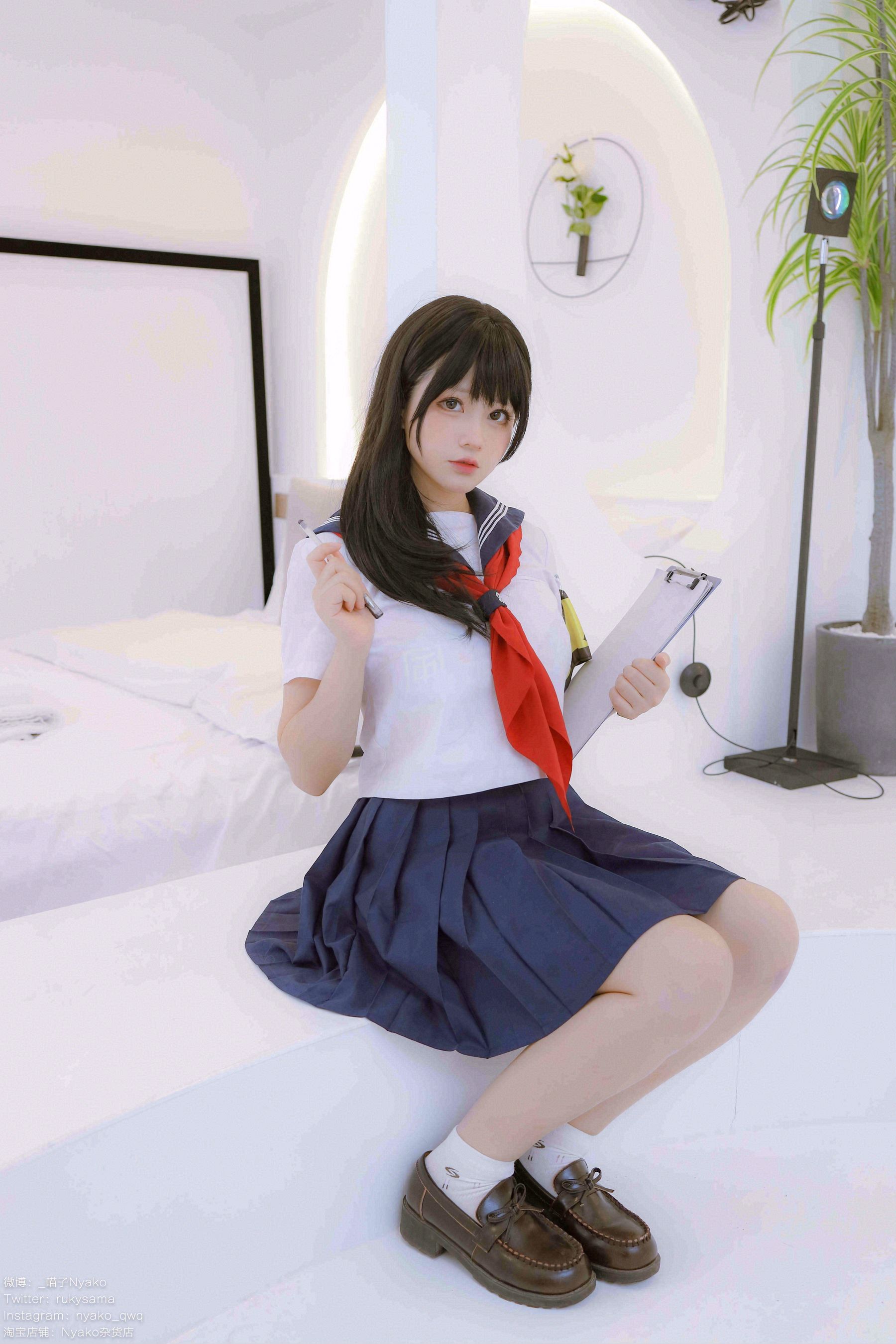 [网红COSER] 萌妹子Nyako喵子 - 风纪委员/(85P)