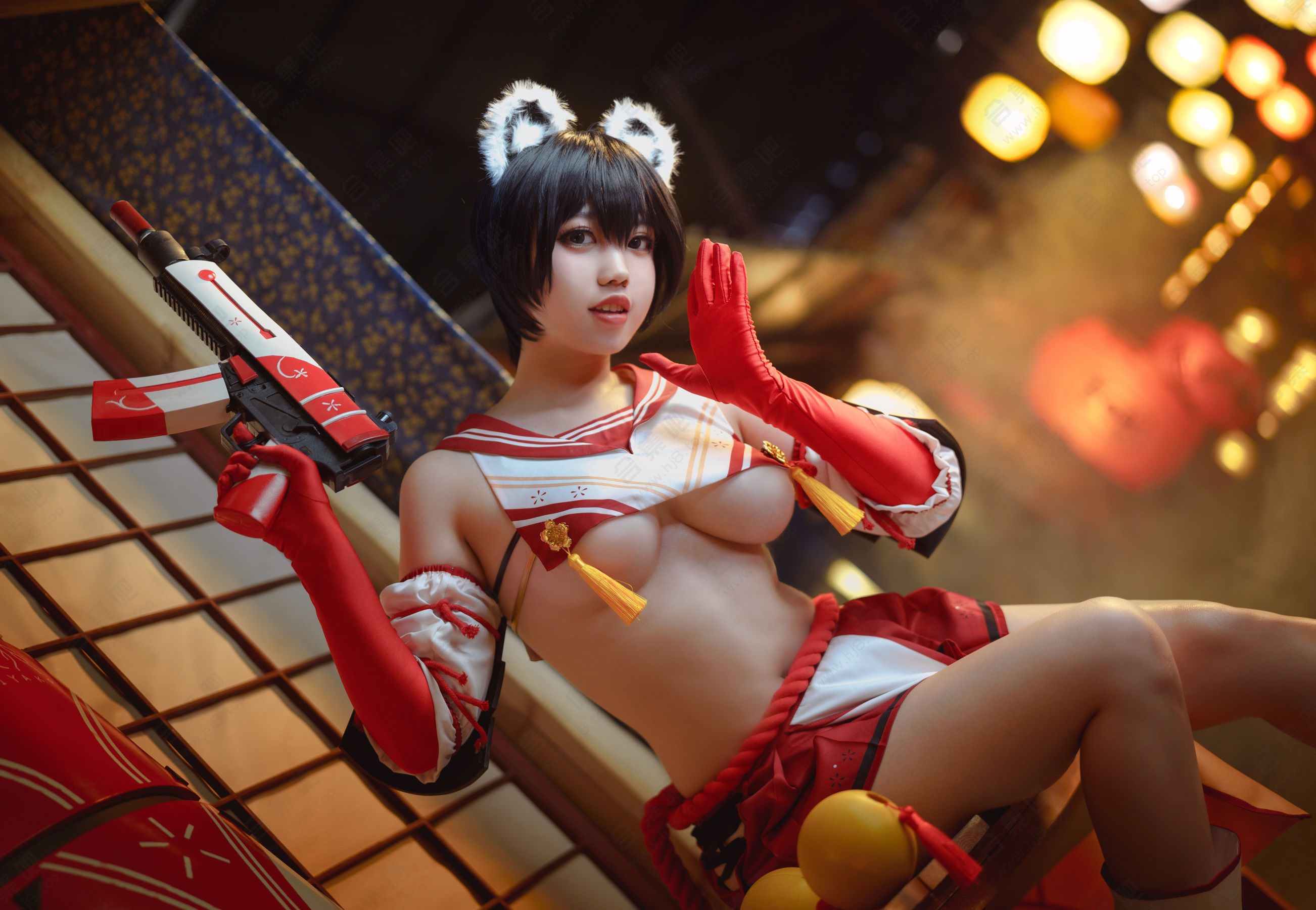 [网红COSER] 啊日日_Ganlory - 椿/(30P)