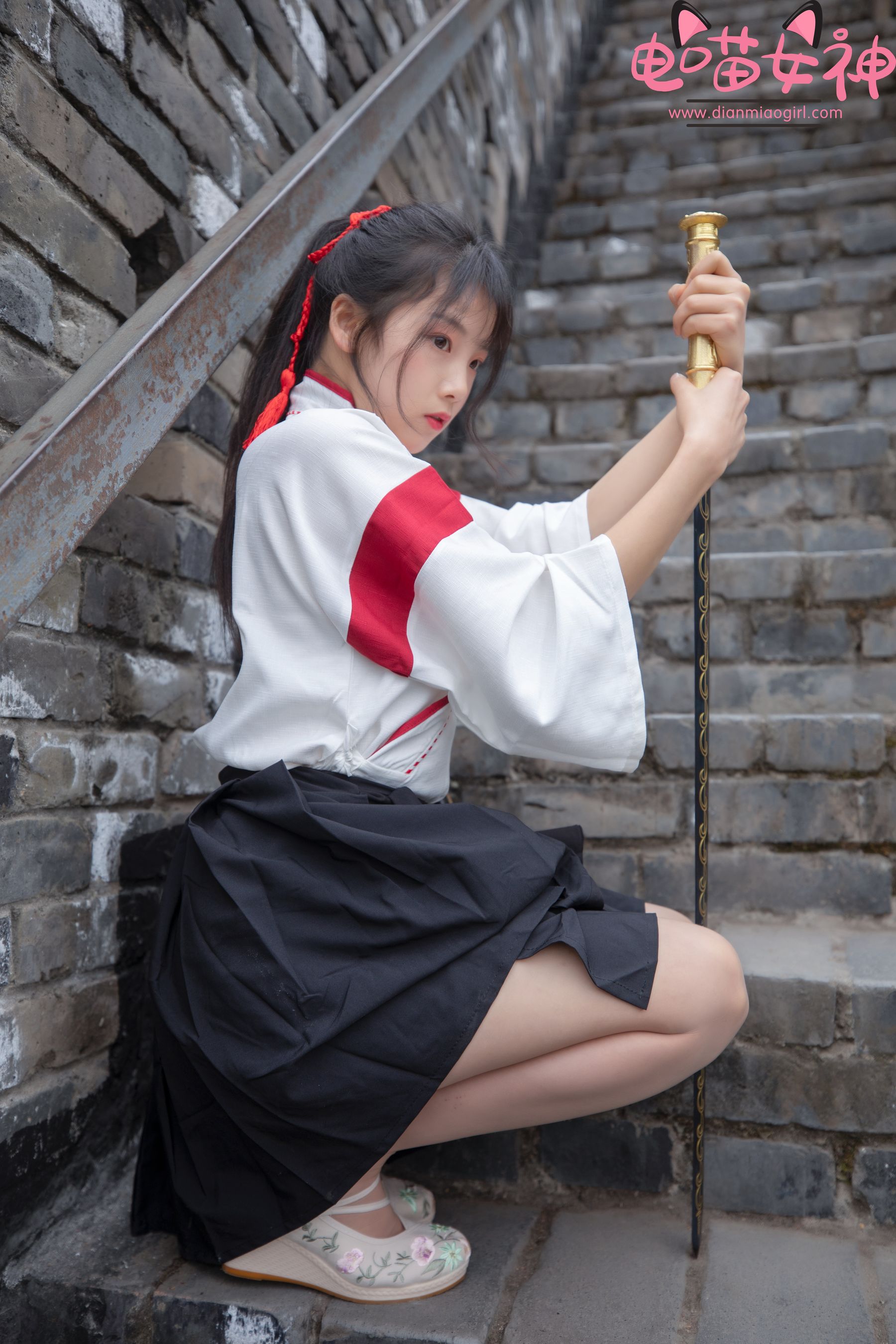 [网红COSER] 电喵女神 - 灵唯 长城古装/(70P)