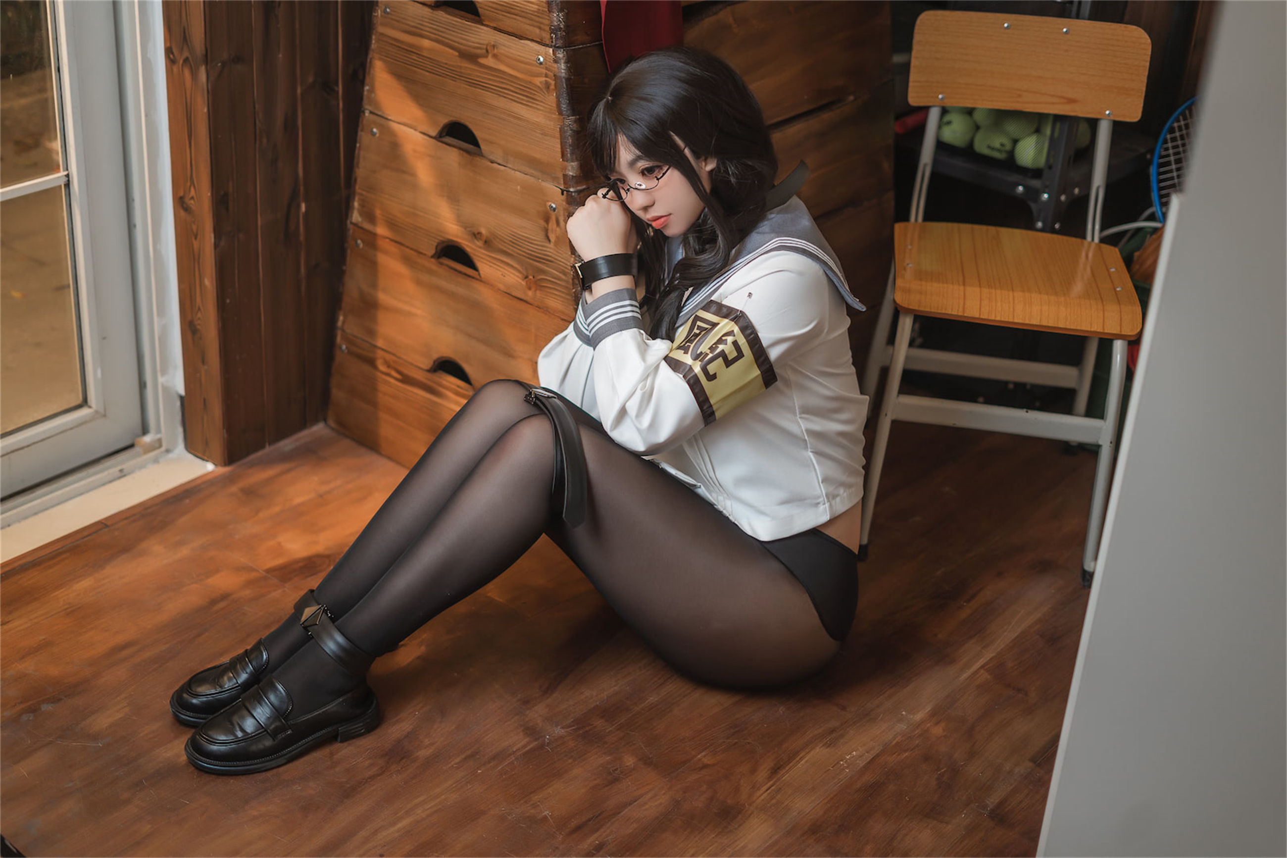 [网红COSER] 啊日日_Ganlory - 放课后风纪委少女/(51P)