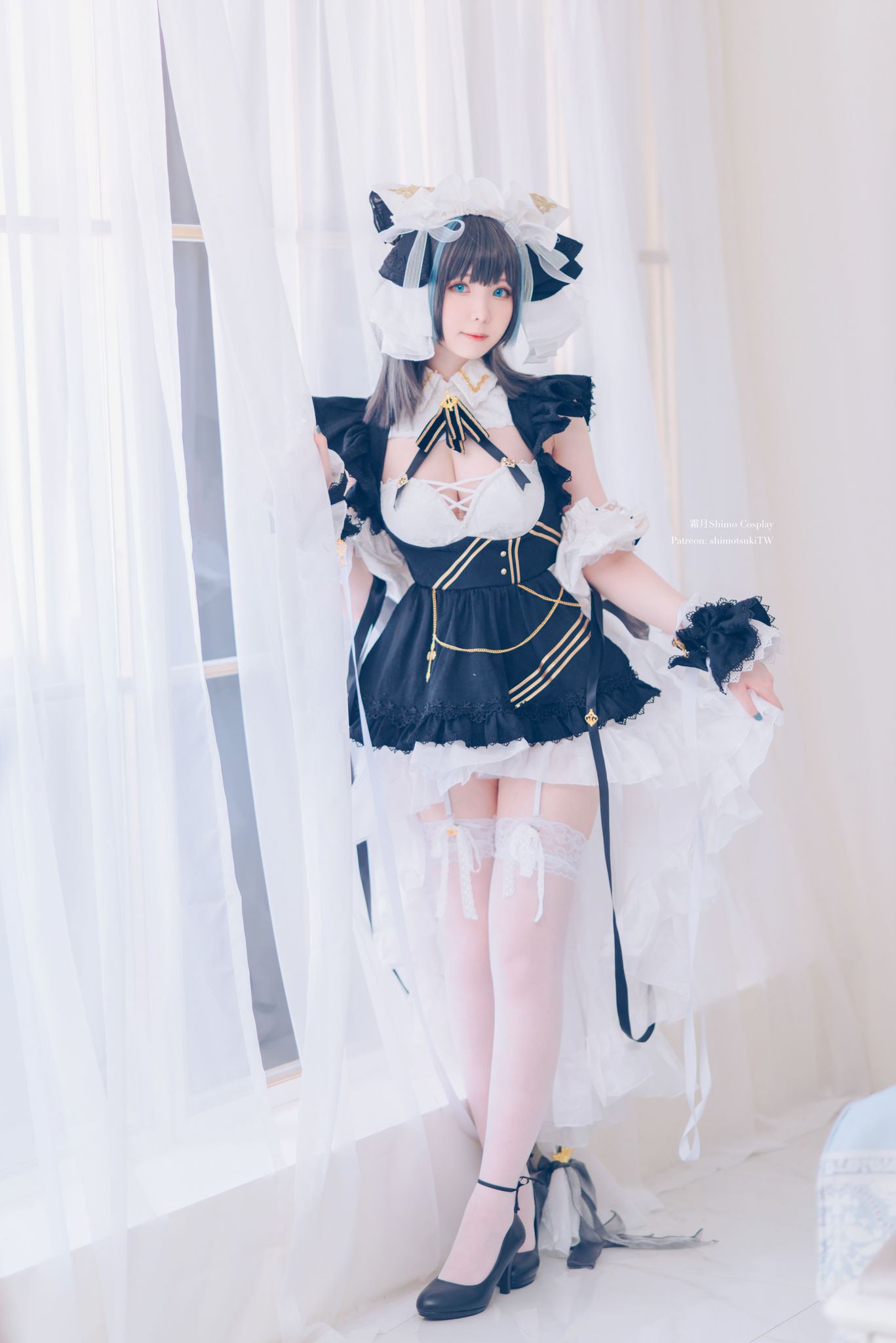 [网红COSER] 微博妹纸霜月shimo - 碧蓝航线 柴郡/(15P)