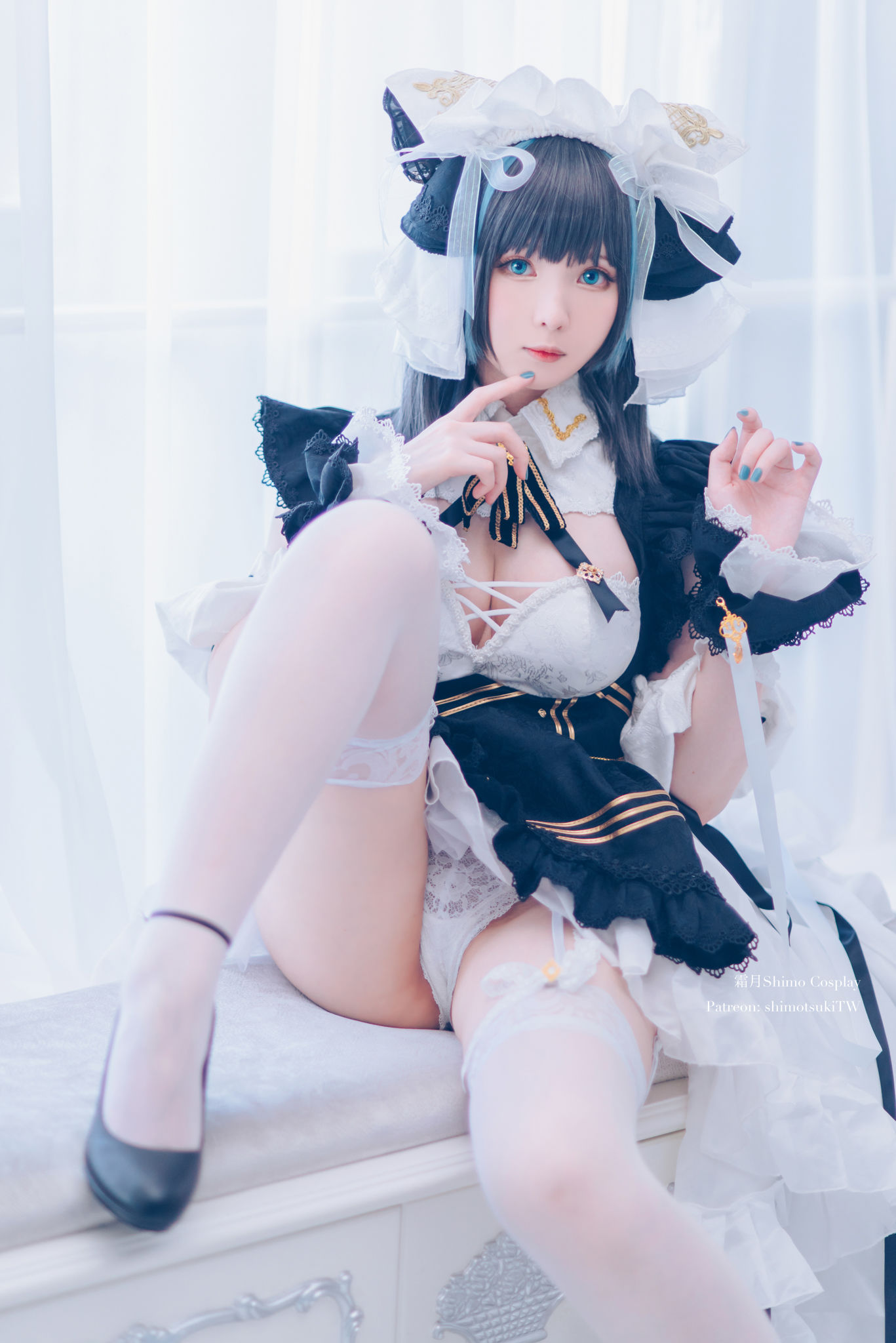 [网红COSER] 微博妹纸霜月shimo - 碧蓝航线 柴郡/(15P)