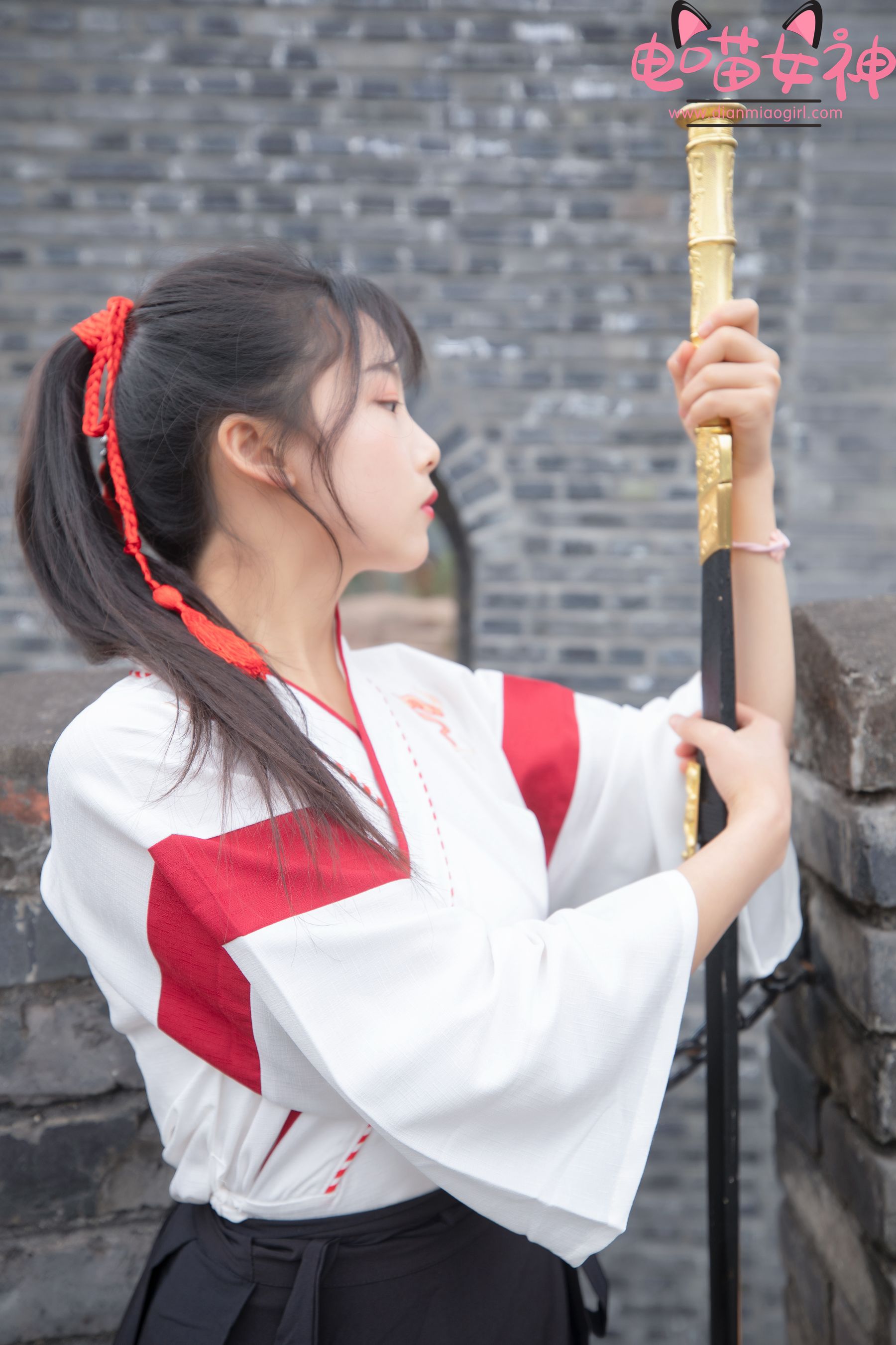 [网红COSER] 电喵女神 - 灵唯 长城古装/(70P)