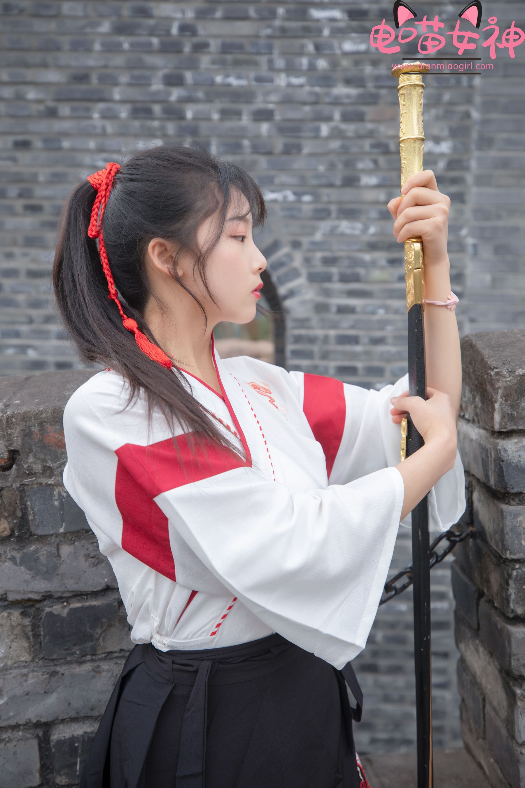 [网红COSER] 电喵女神 - 灵唯 长城古装/(70P)