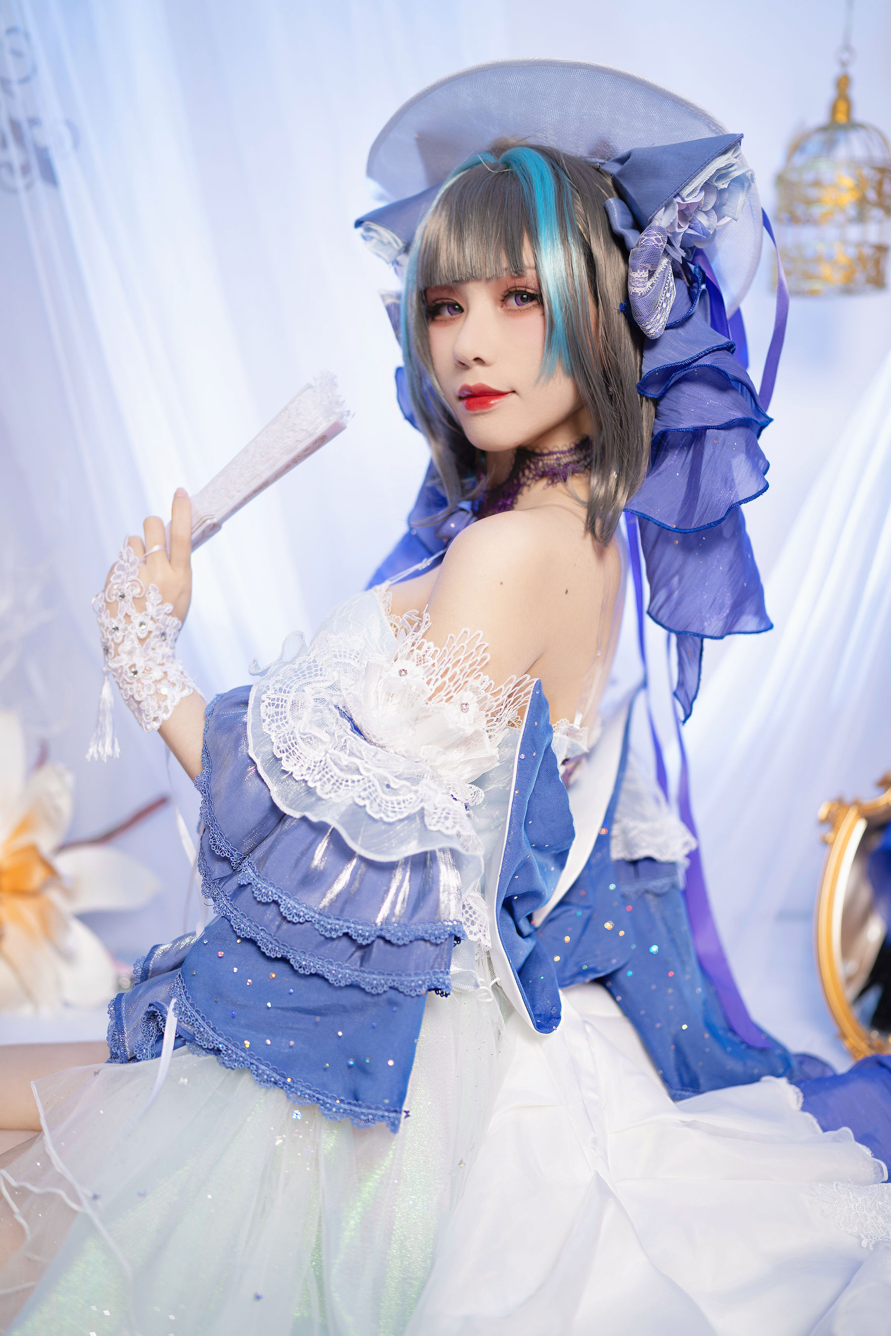 [网红COSER] 骨牙路子野 - 一月舰长 柴郡/(14P)