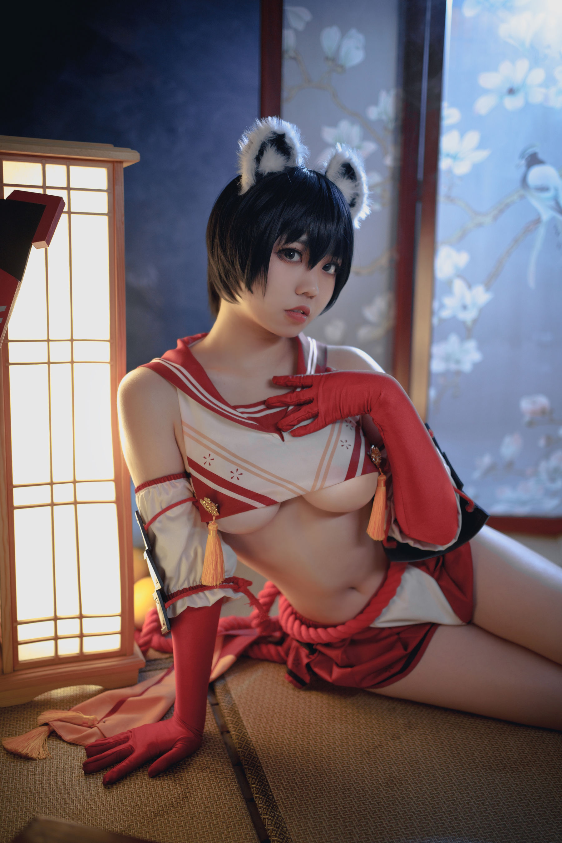 [网红COSER] 啊日日_Ganlory - 椿/(30P)