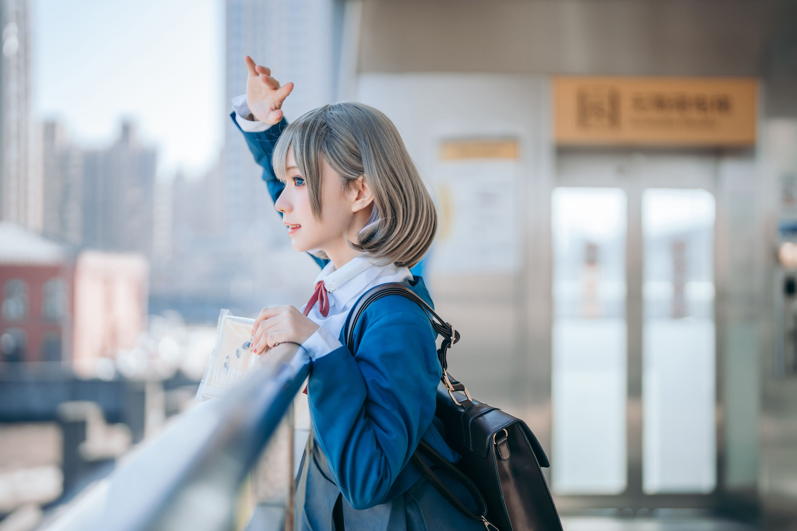 [网红COSER] 花柒Hana - 唐可可校服/(15P)