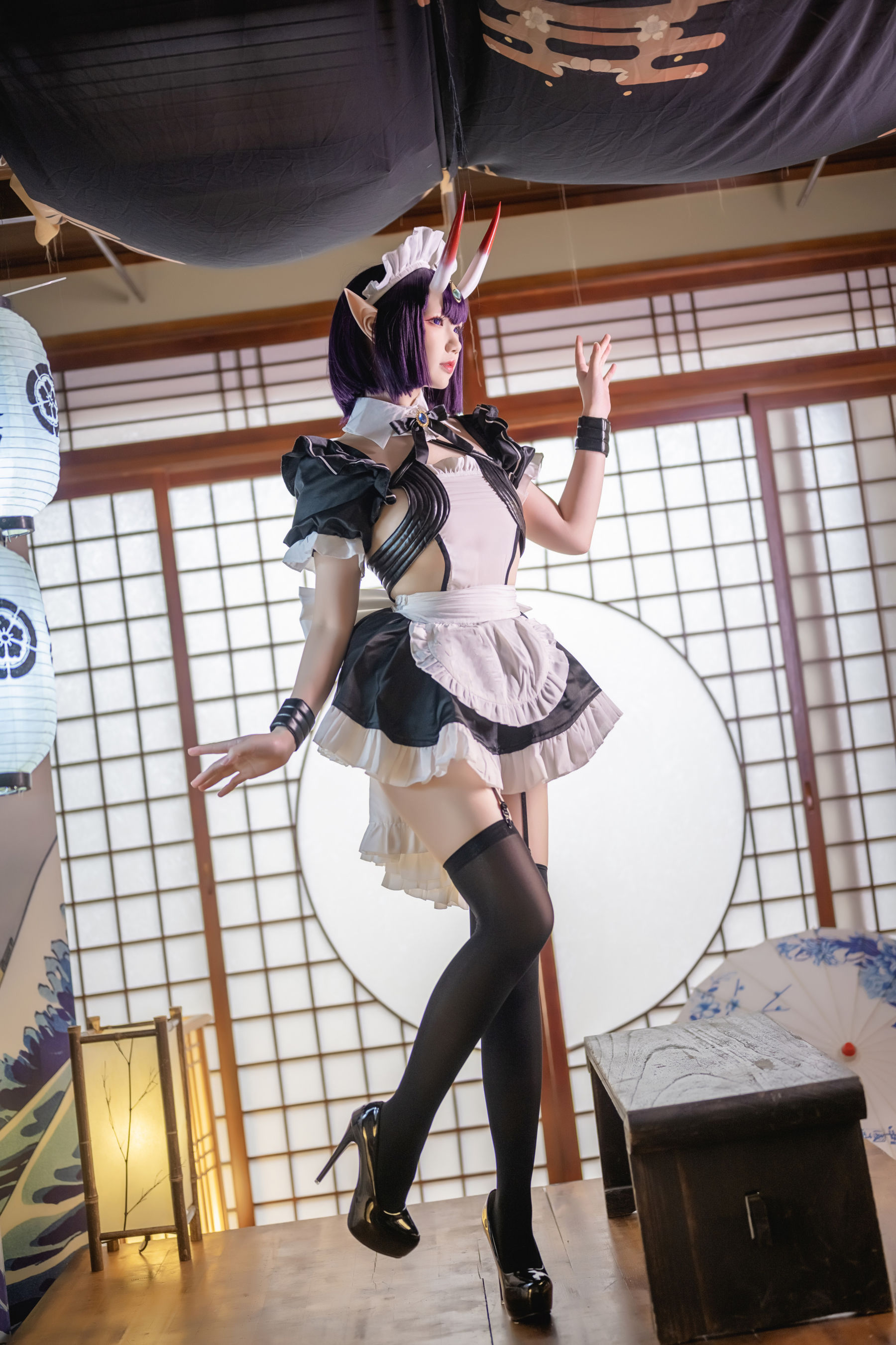 [网红COSER] Yuki亭 - Shuten Douji Maid/(52P)