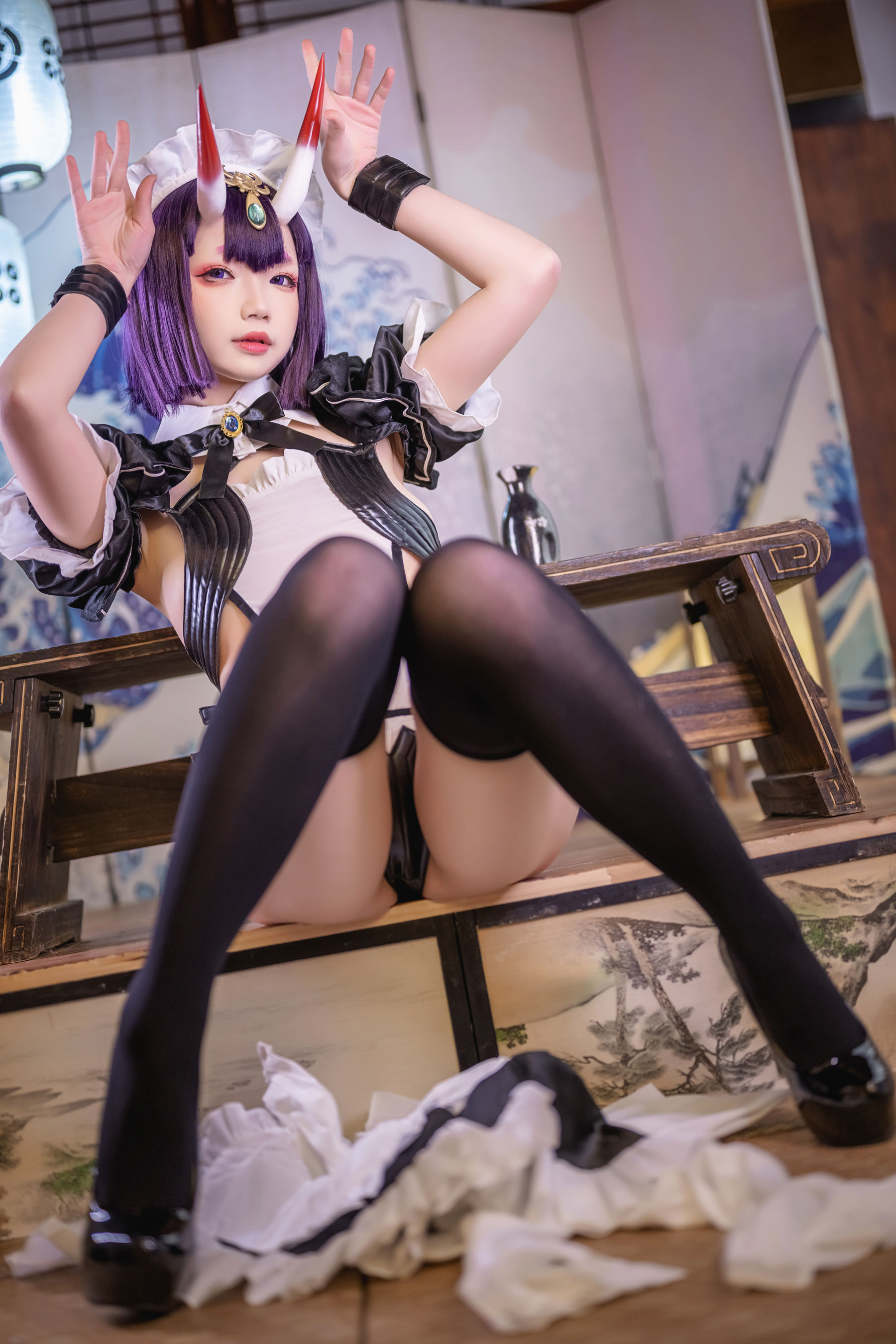 [网红COSER] Yuki亭 - Shuten Douji Maid/(52P)