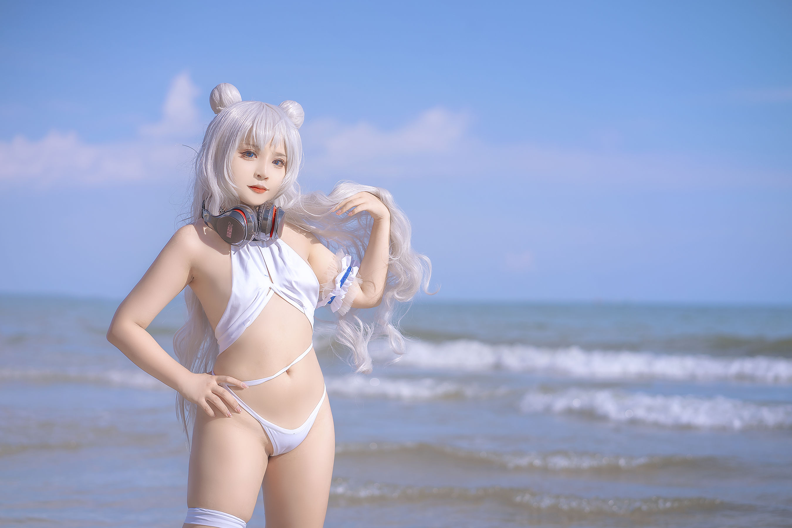 [网红COSER] Sayo Momo - Azur Lane Le Malin bikini/(22P)