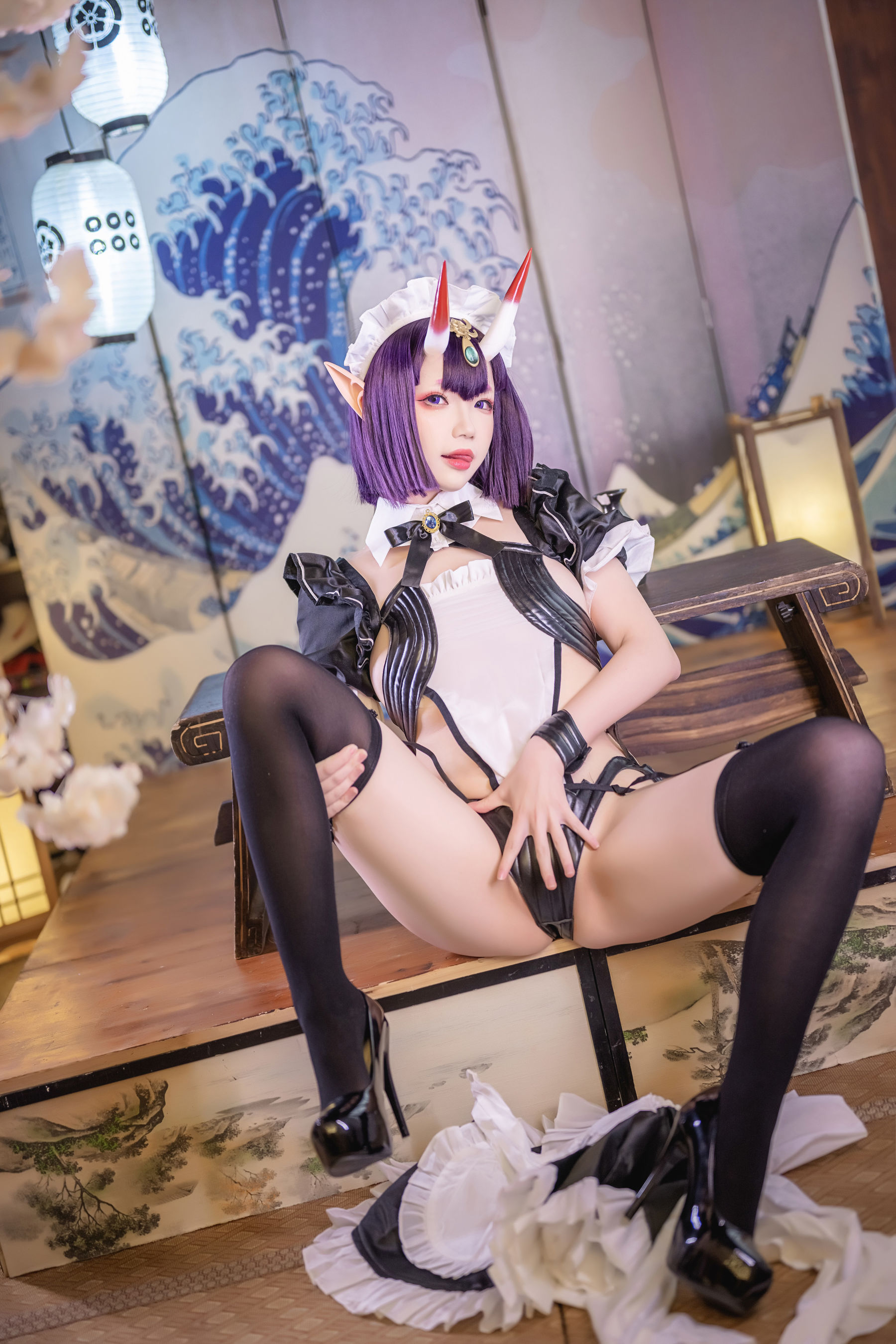 [网红COSER] Yuki亭 - Shuten Douji Maid/(52P)