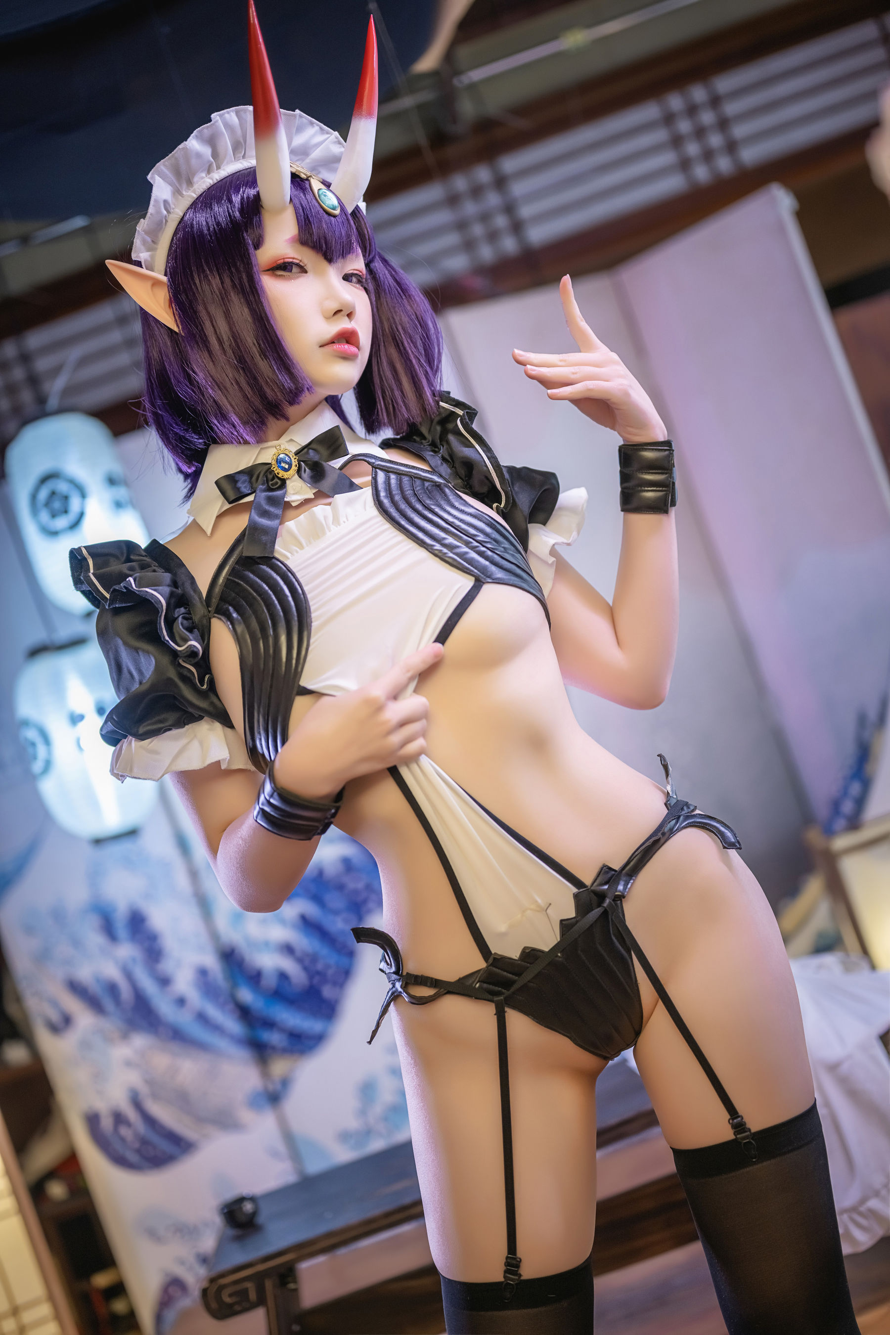 [网红COSER] Yuki亭 - Shuten Douji Maid/(52P)