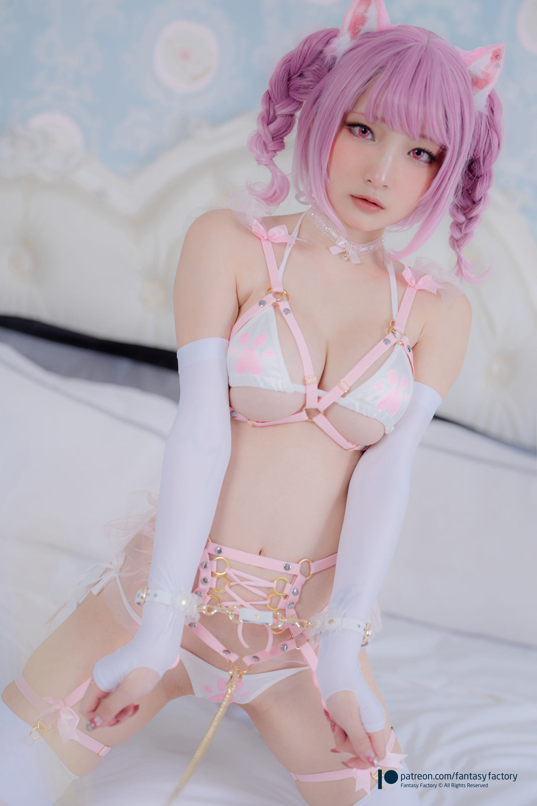 [Fantasy Factory] 小丁Cosplay写真 - 2022.04 兔女郎/(92P)