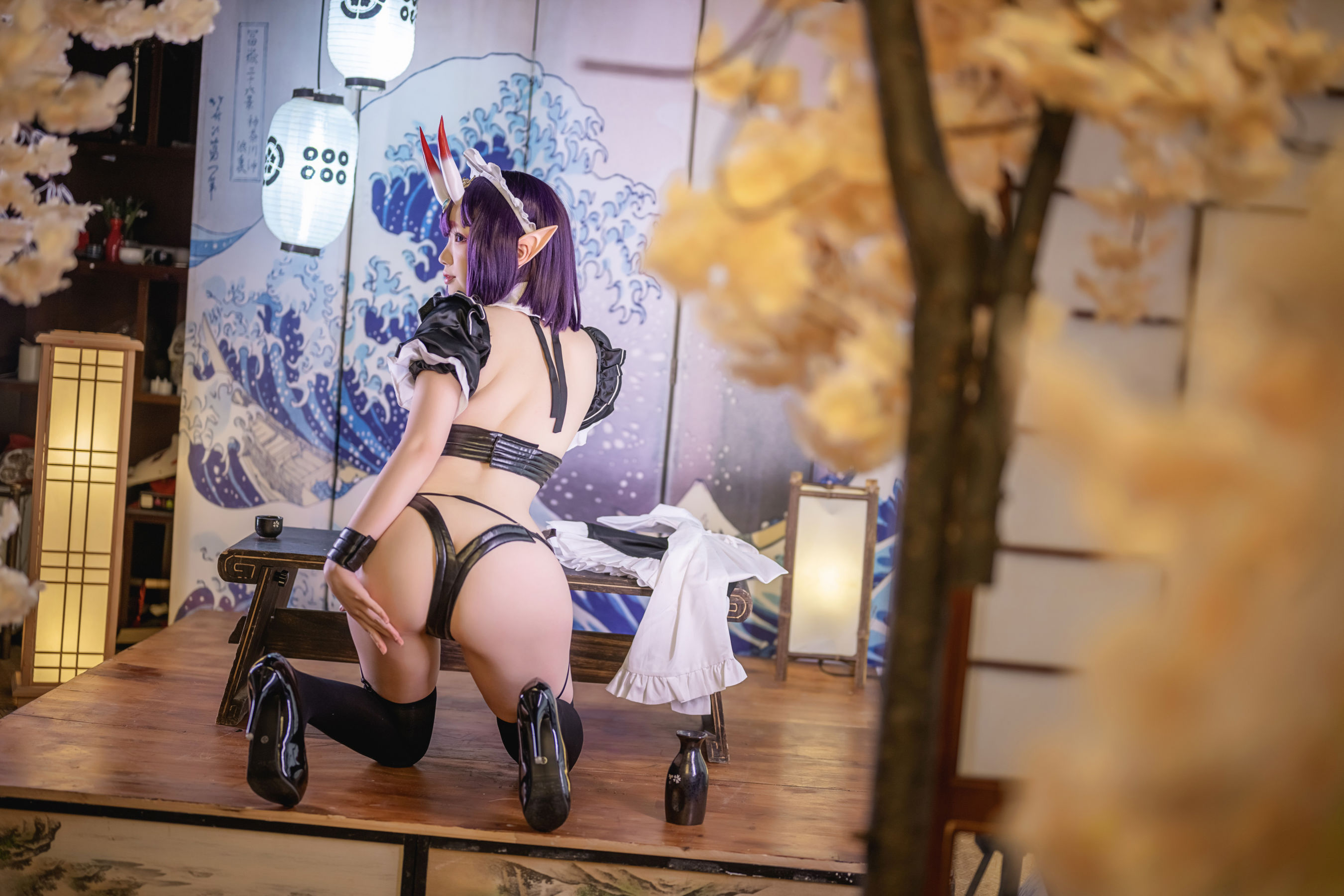 [网红COSER] Yuki亭 - Shuten Douji Maid/(52P)