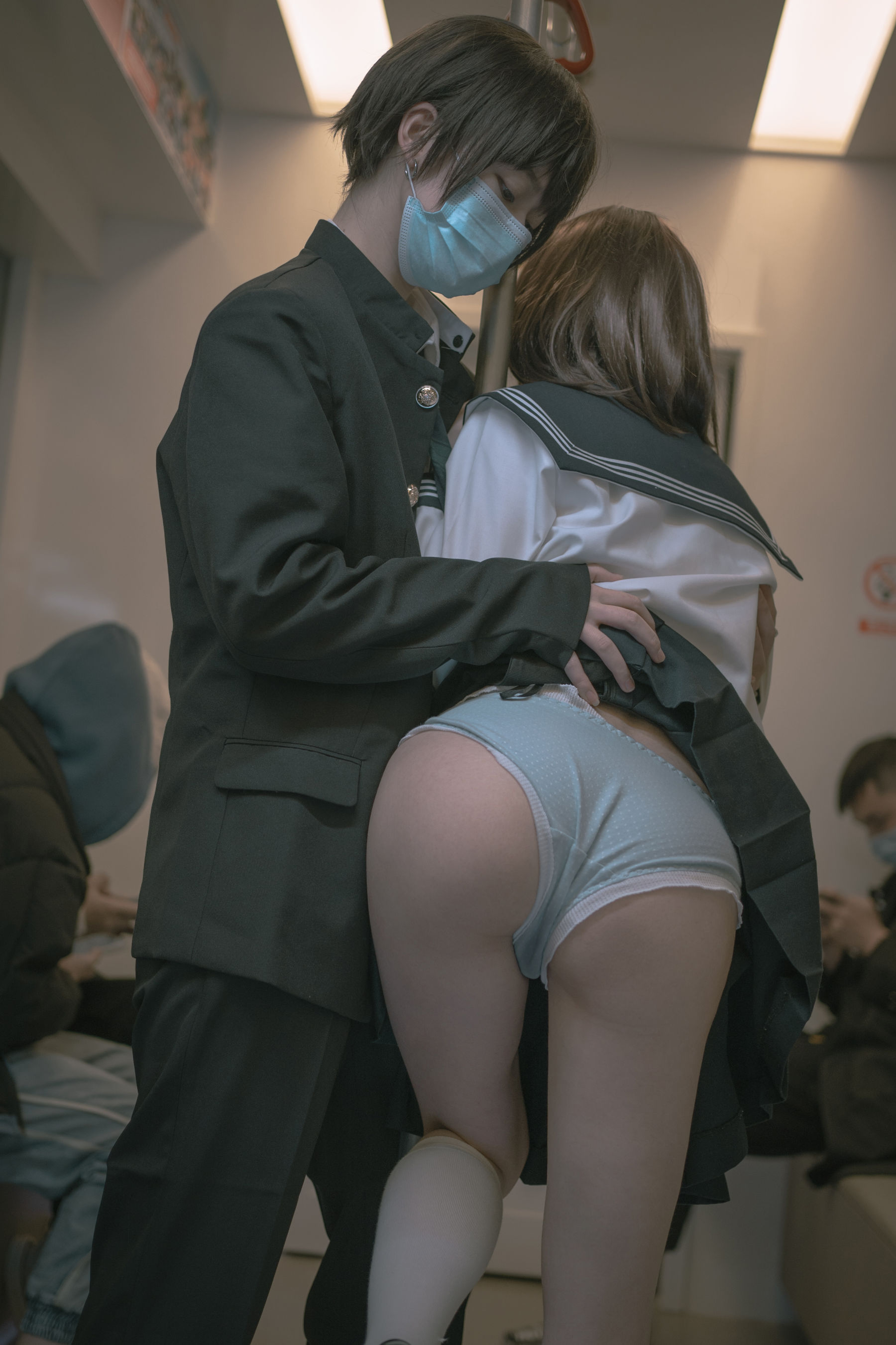 [网红COSER] 西园寺南歌写真 - 电车物语/(125P)