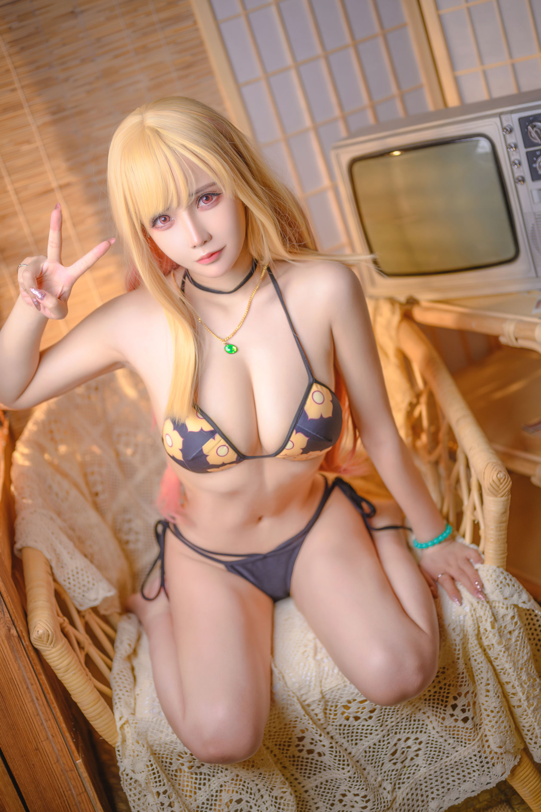 [网红COSER] 二次元妹子抱走莫子aa - 喜多川泳装/(44P)