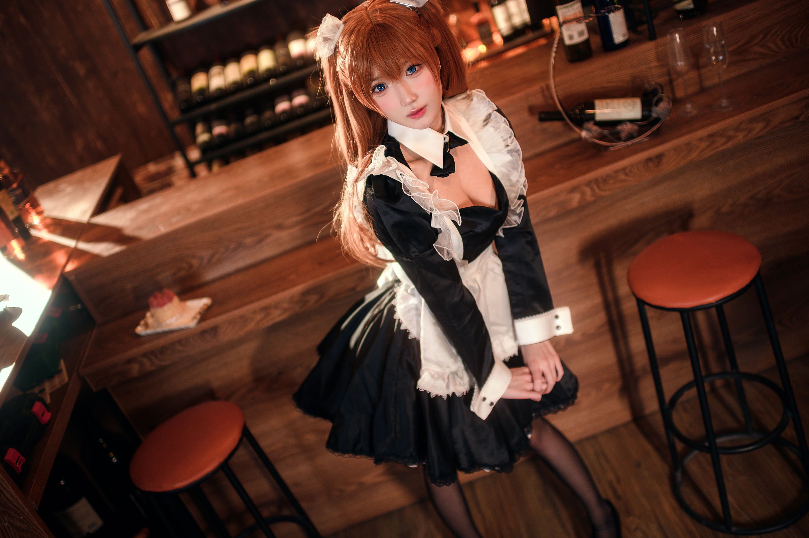 [网红COSER] 动漫博主阿包也是兔娘 - 明日香/(27P)