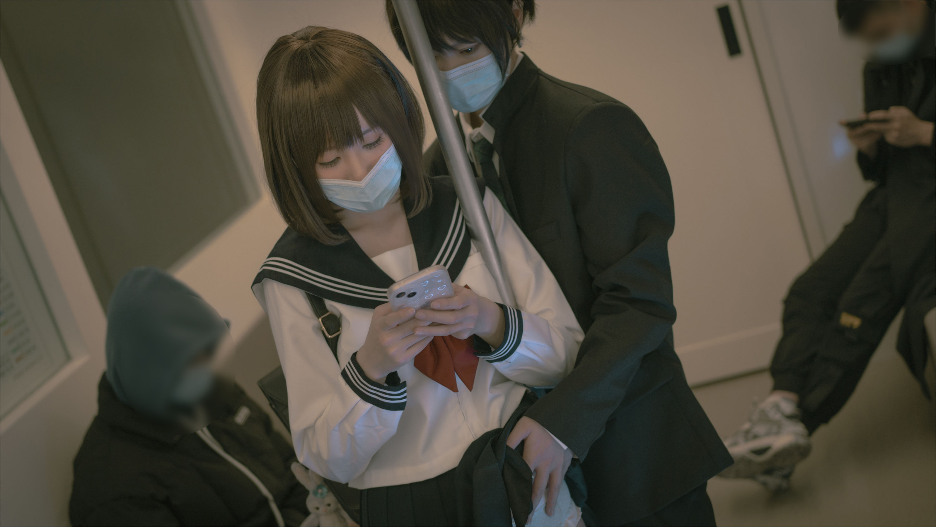 [网红COSER] 西园寺南歌写真 - 电车物语/(125P)