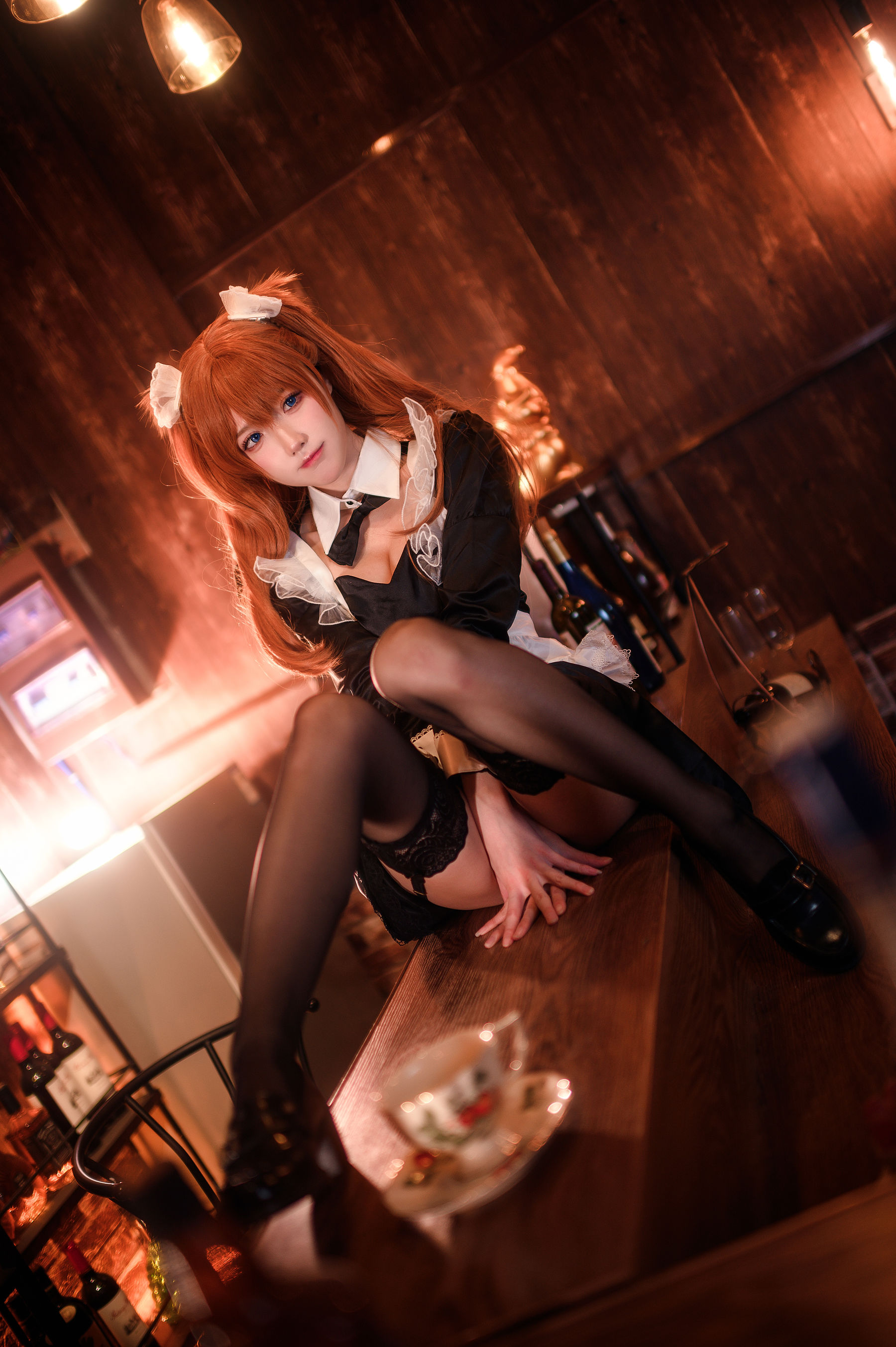 [网红COSER] 动漫博主阿包也是兔娘 - 明日香/(27P)