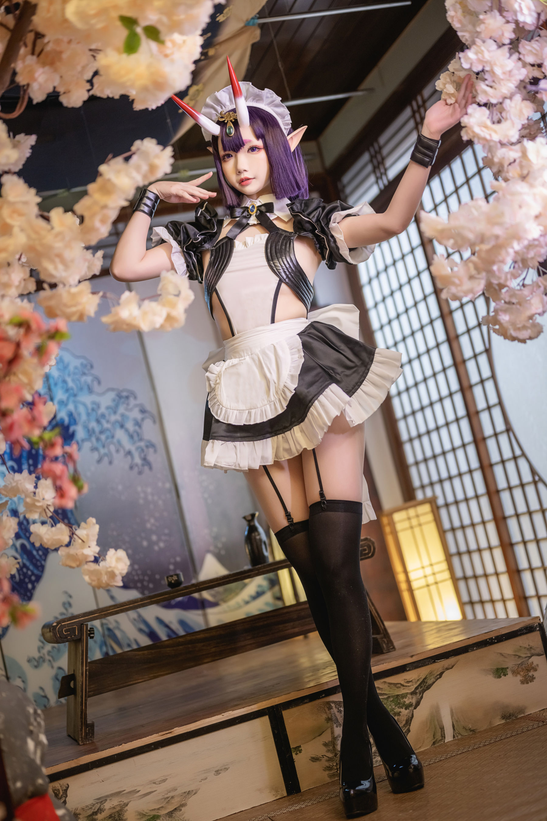 [网红COSER] Yuki亭 - Shuten Douji Maid/(52P)