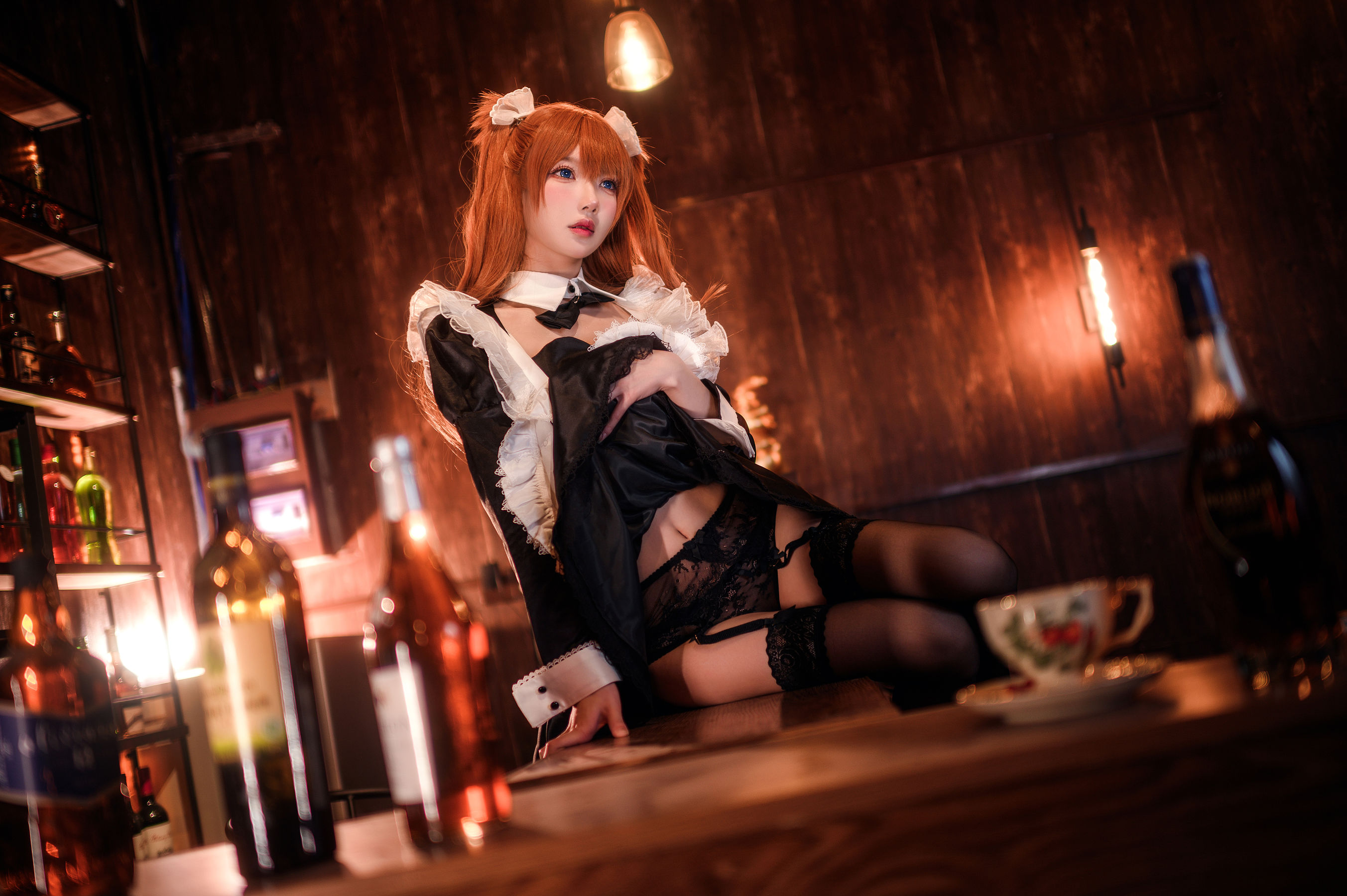 [网红COSER] 动漫博主阿包也是兔娘 - 明日香/(27P)