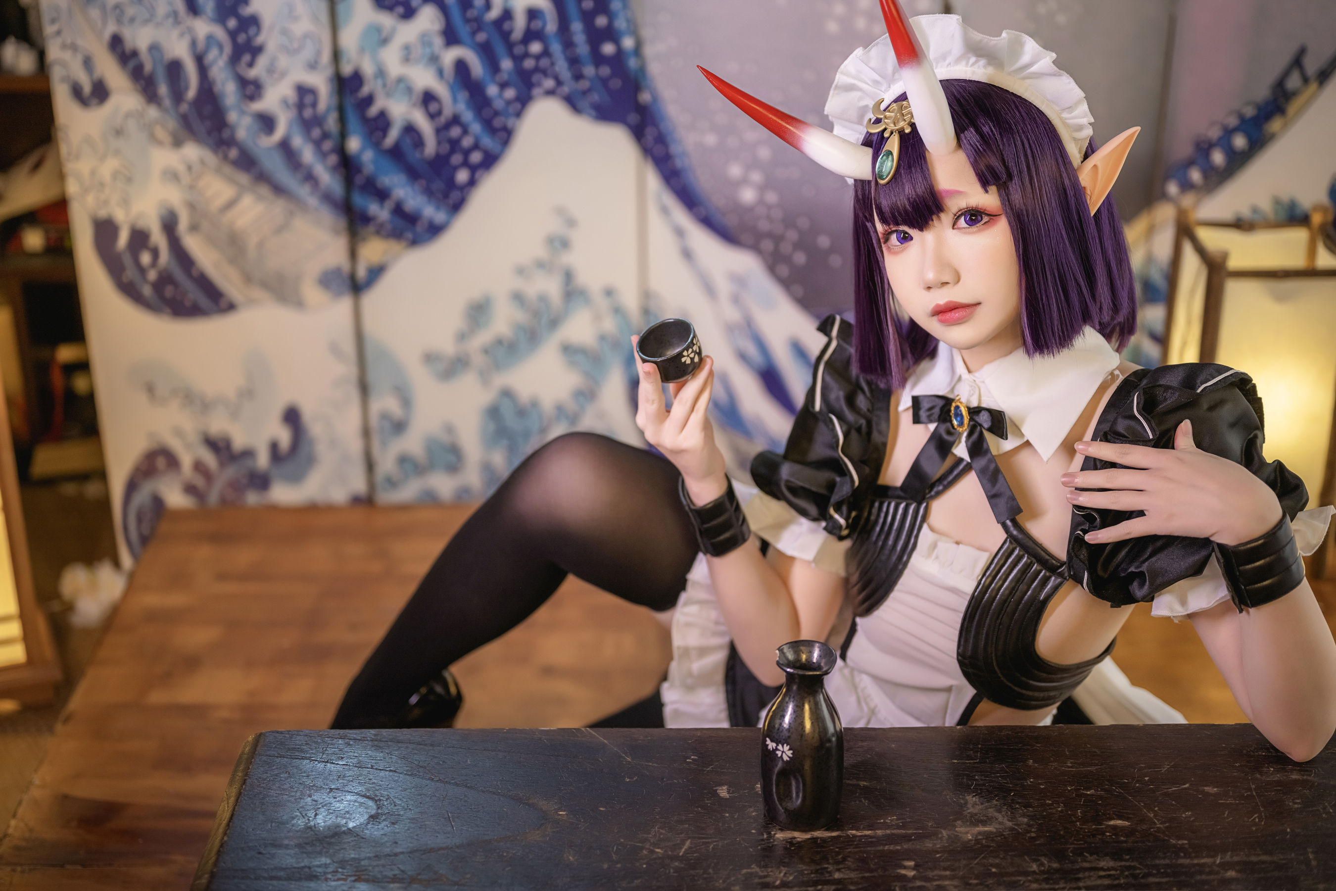 [网红COSER] Yuki亭 - Shuten Douji Maid/(52P)