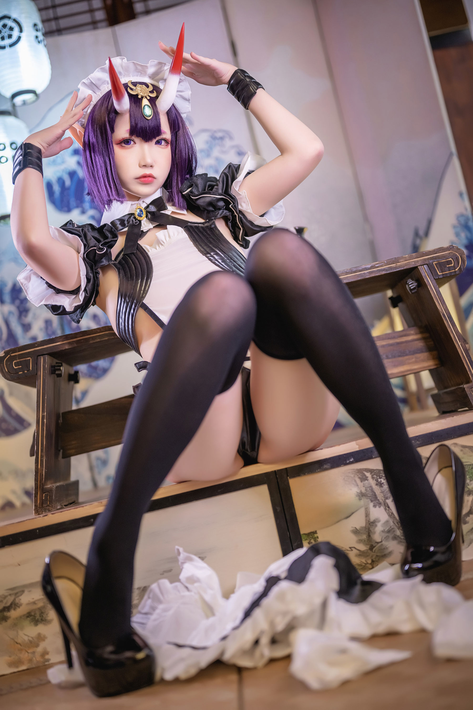 [网红COSER] Yuki亭 - Shuten Douji Maid/(52P)