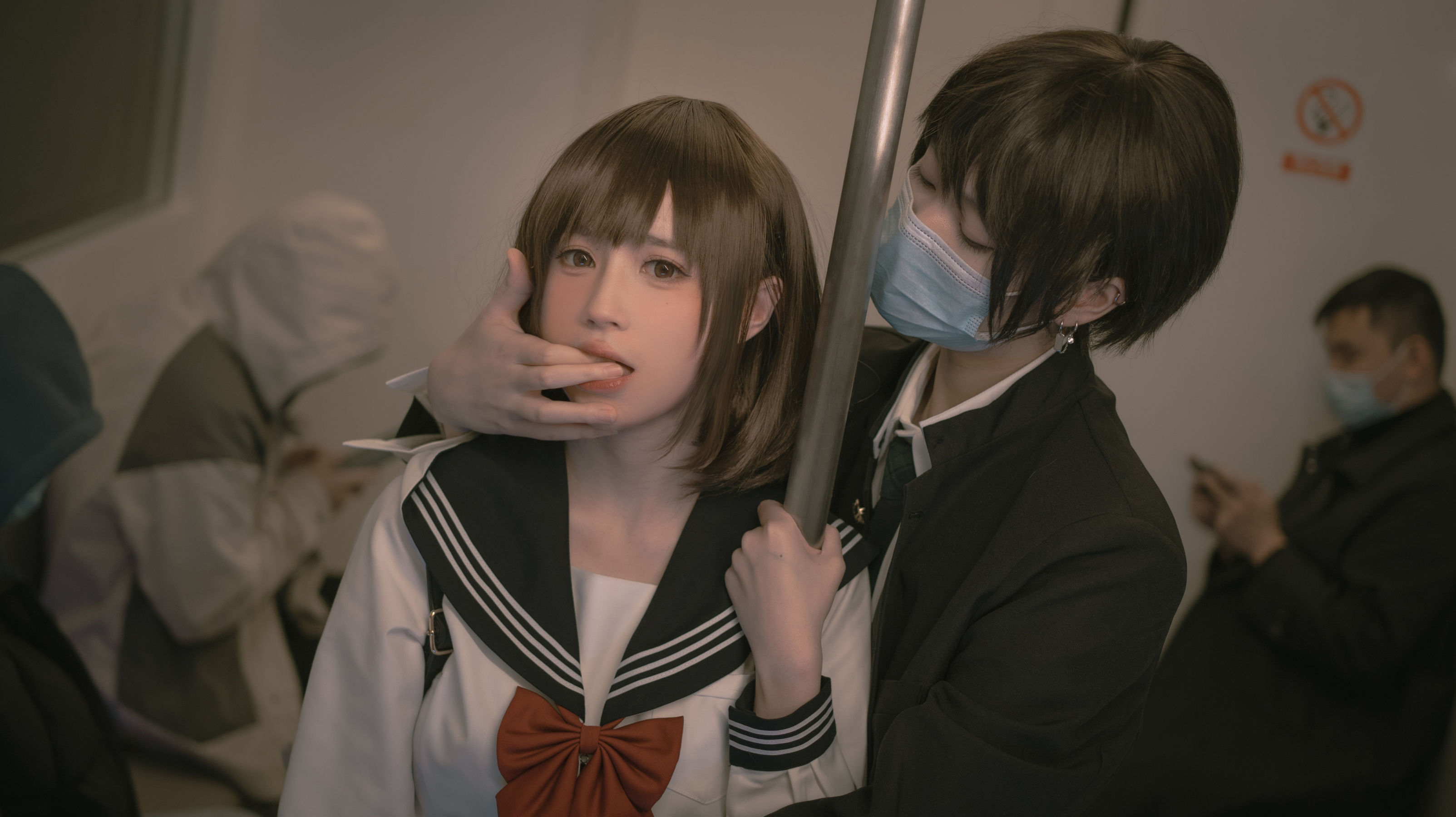 [网红COSER] 西园寺南歌写真 - 电车物语/(125P)