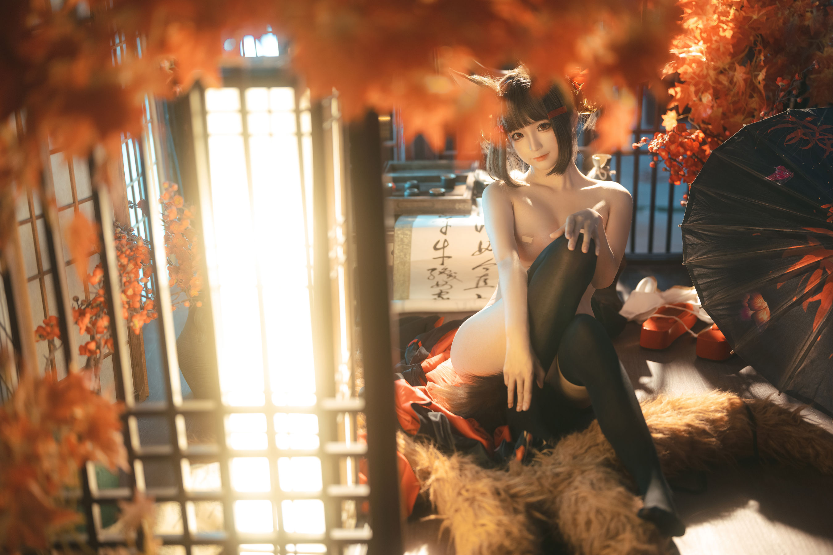 [网红COSER] 动漫博主蠢沫沫 - 小赤城/(52P)