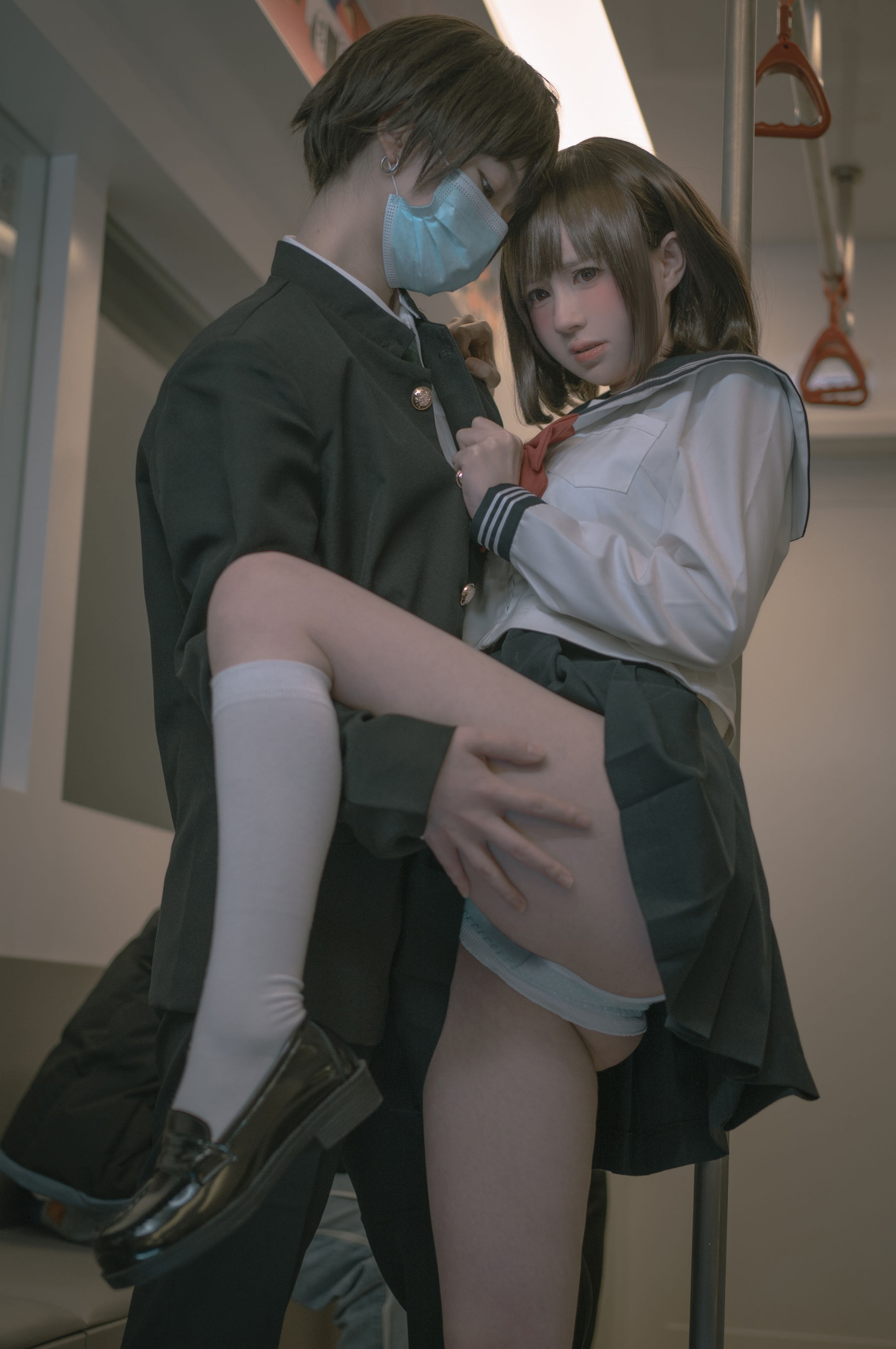 [网红COSER] 西园寺南歌写真 - 电车物语/(125P)