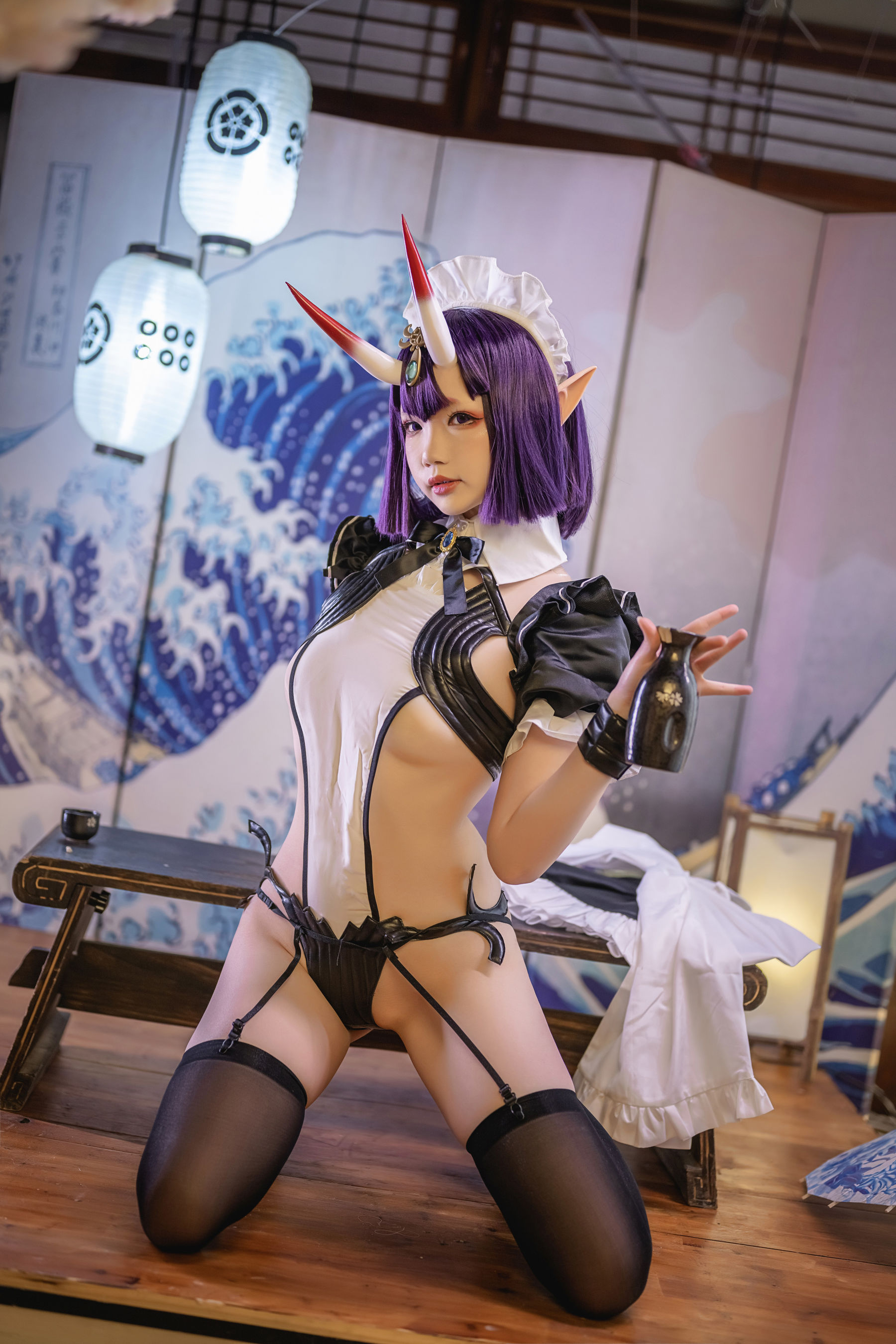 [网红COSER] Yuki亭 - Shuten Douji Maid/(52P)