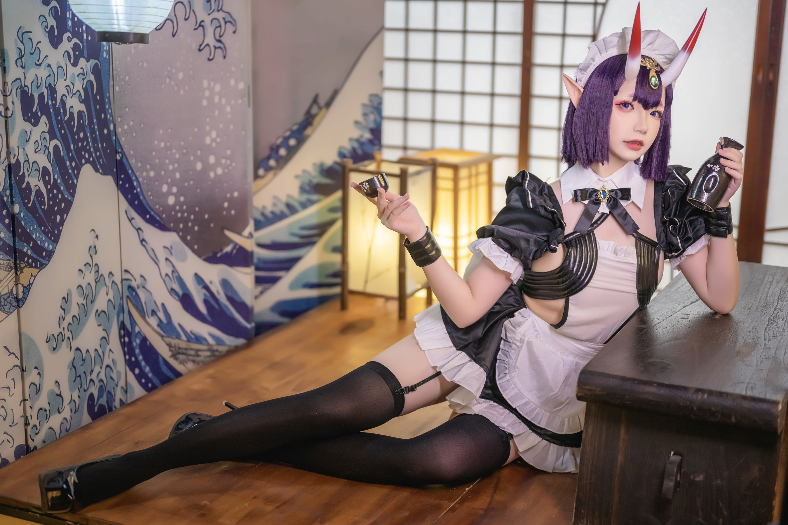 [网红COSER] Yuki亭 - Shuten Douji Maid/(52P)