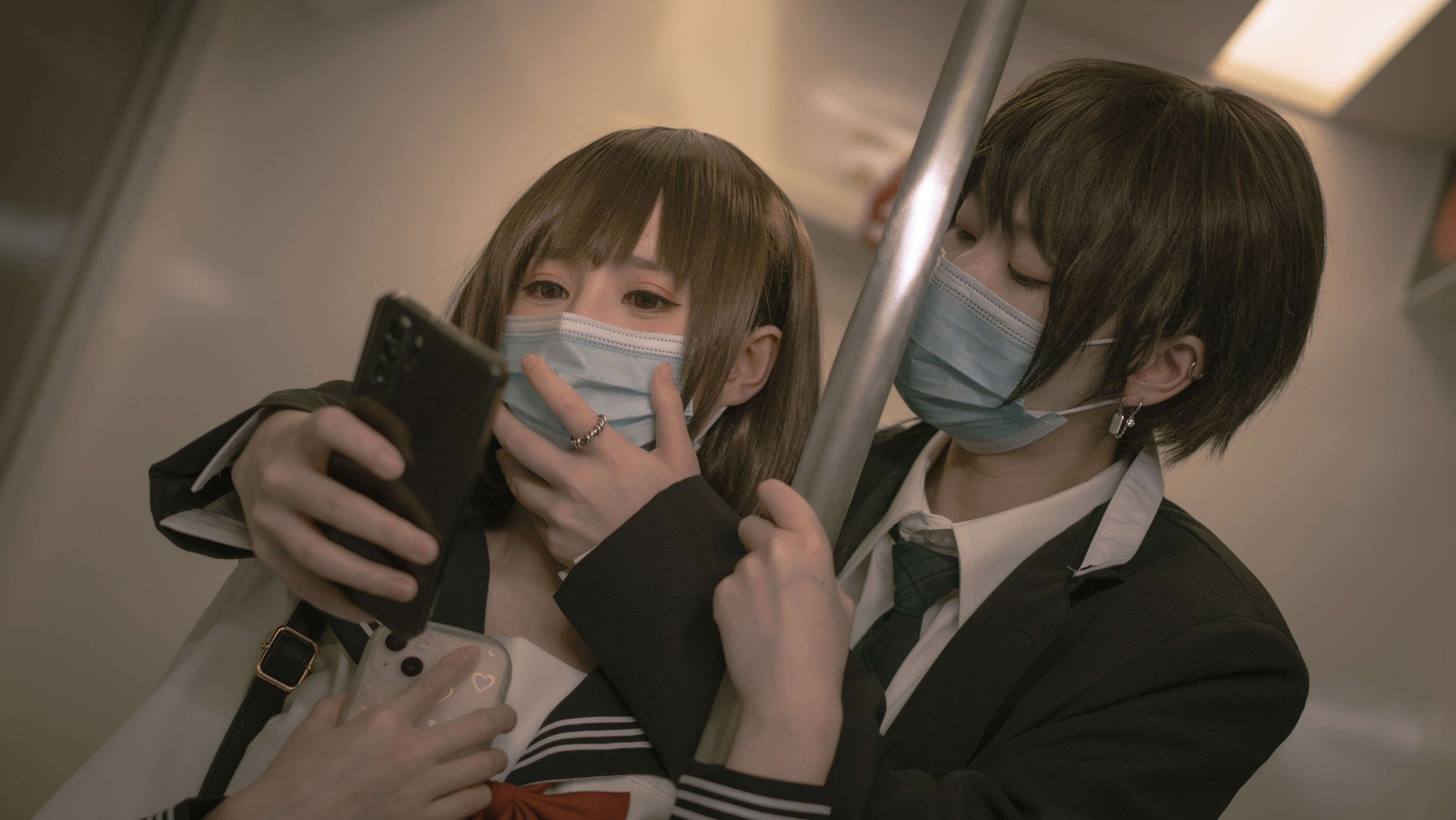 [网红COSER] 西园寺南歌写真 - 电车物语/(125P)