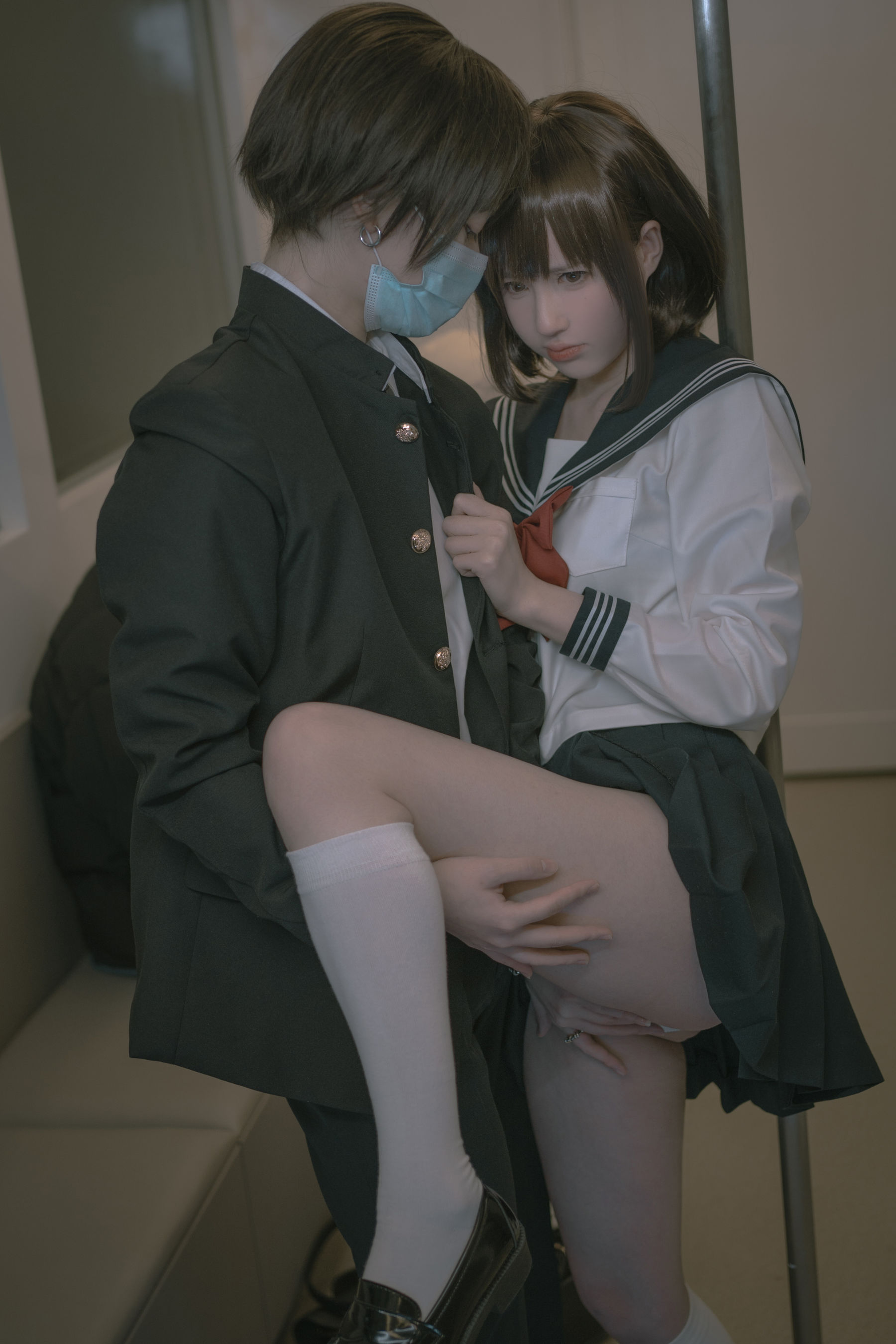 [网红COSER] 西园寺南歌写真 - 电车物语/(125P)