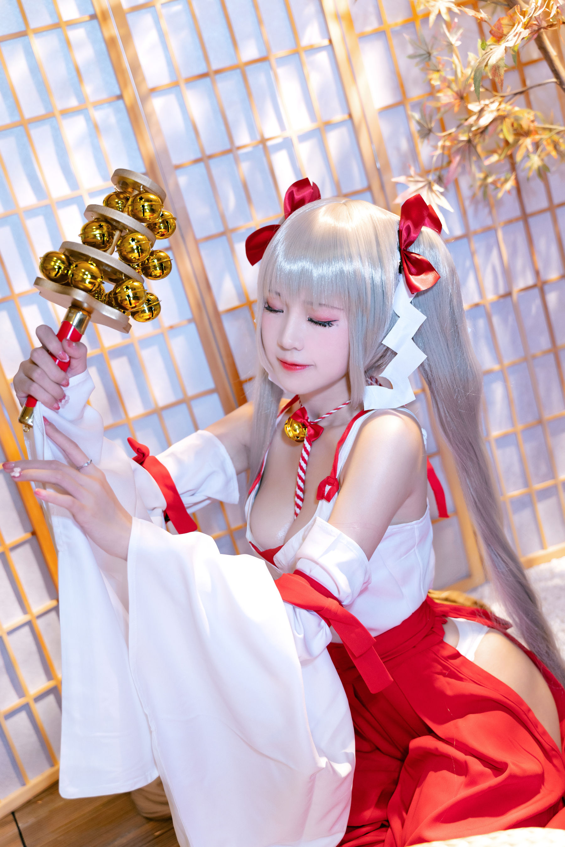 [福利COS] miko酱ww - 可畏巫女/(23P)