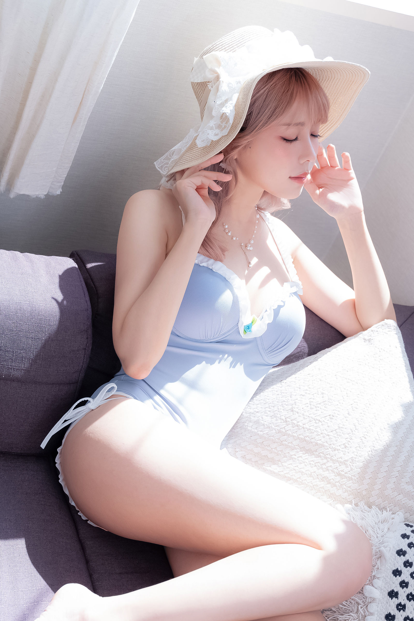 [福利COS] Ely_eee(ElyEE子) - Mist Blue Lady/(37P)