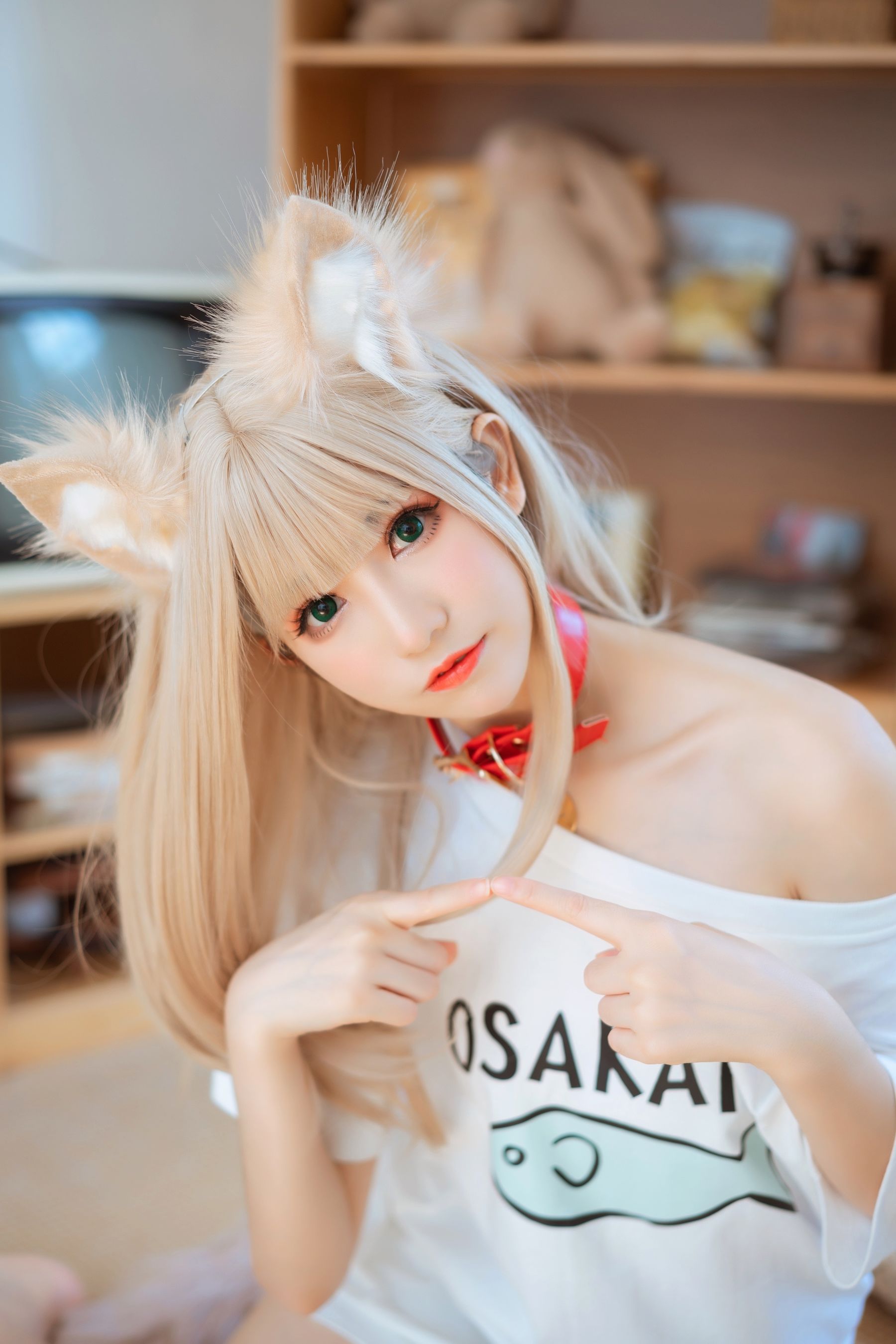 [福利COS] Coser衣衣 - 40原猫娘 黄豆粉/(21P)