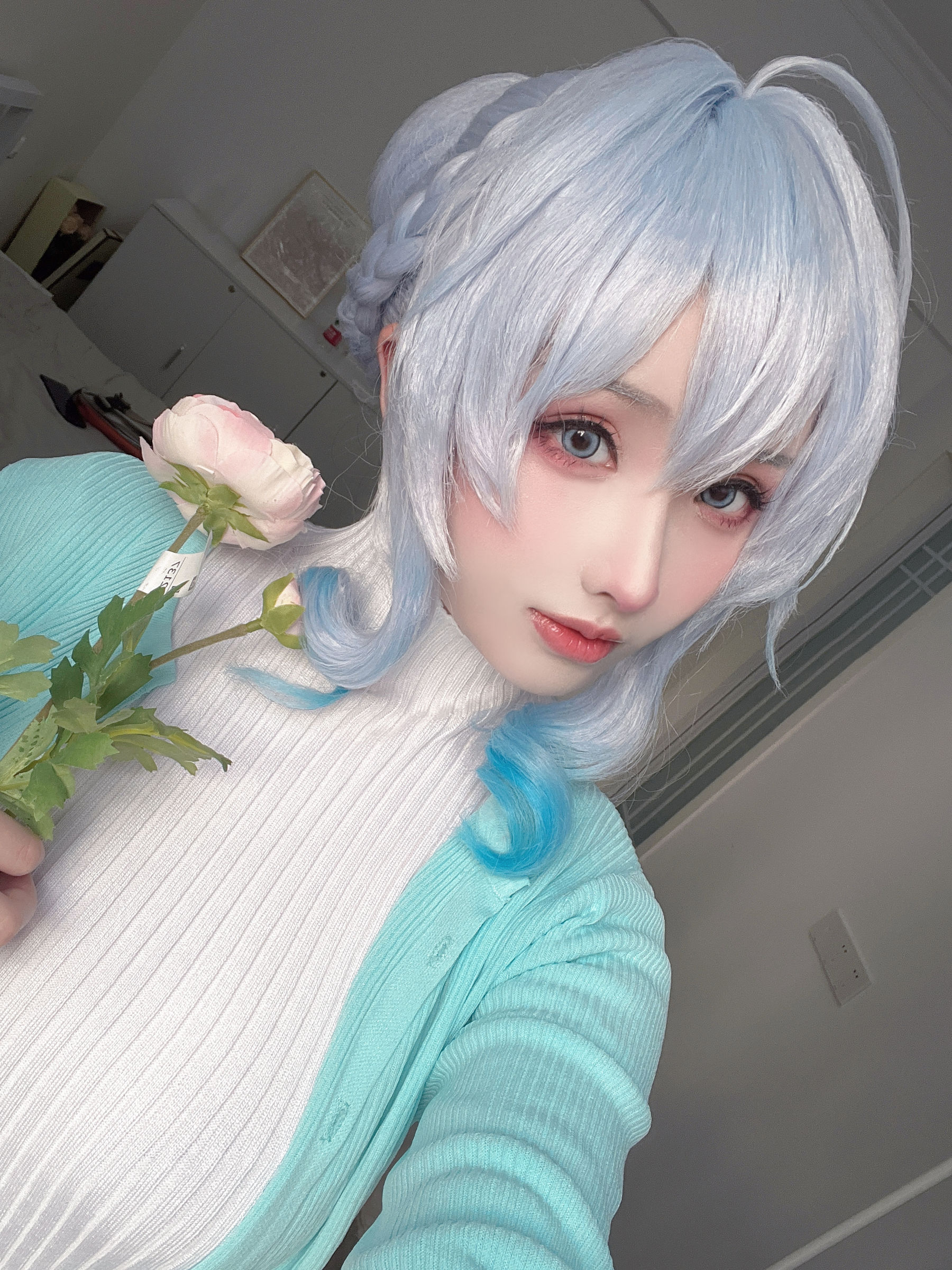 [福利COS] COS福利rioko凉凉子(肉扣热热子) - 雪女/(80P)