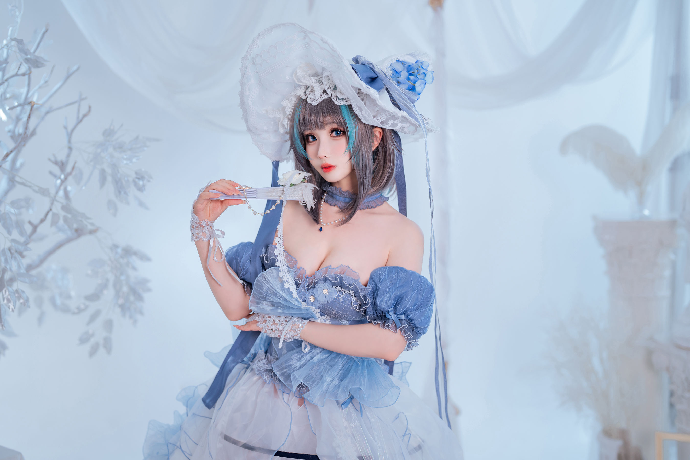 [福利COS] COS福利rioko凉凉子(肉扣热热子) - 柴郡冰雪公主/(40P)