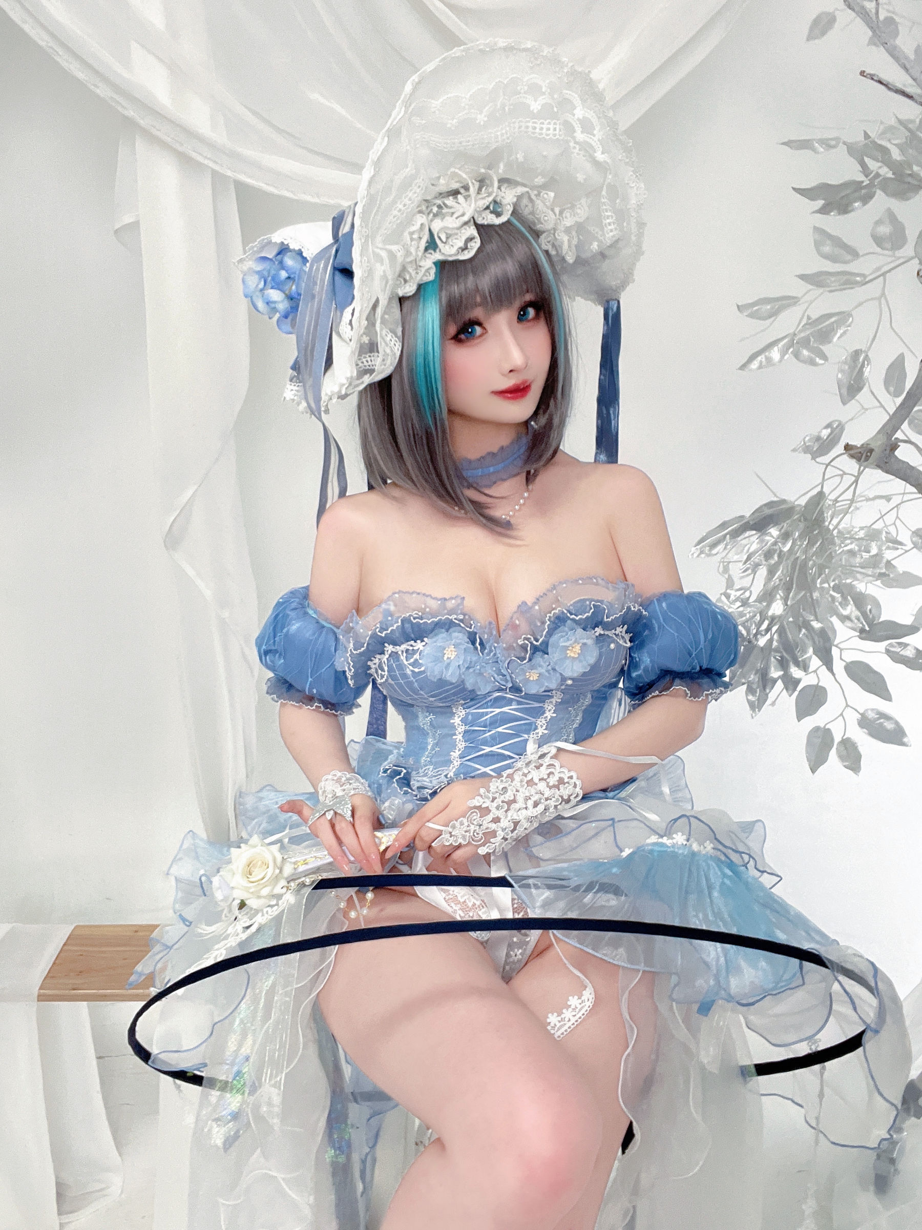 [福利COS] COS福利rioko凉凉子(肉扣热热子) - 柴郡冰雪公主/(40P)