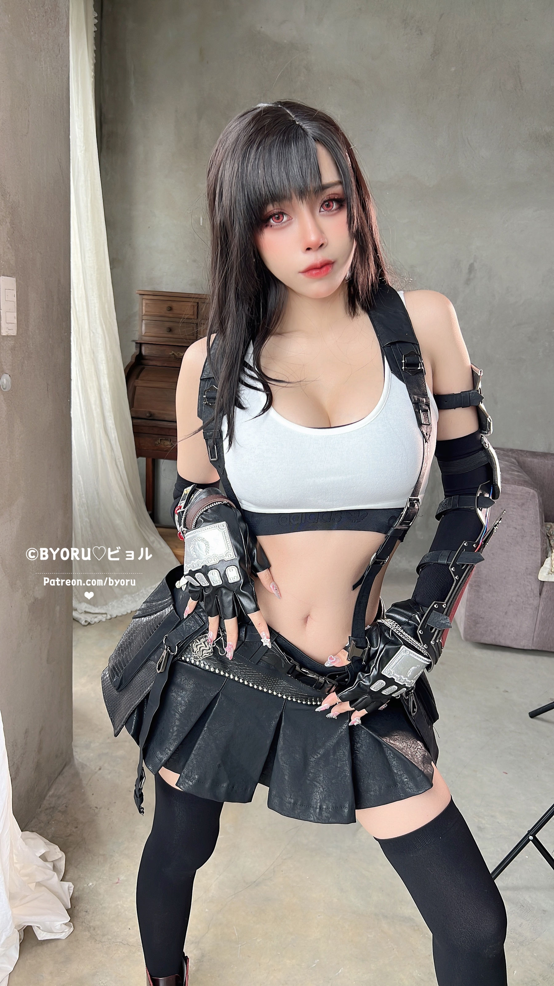 [福利COS] 日本性感萝莉Byoru - Tifa/(86P)