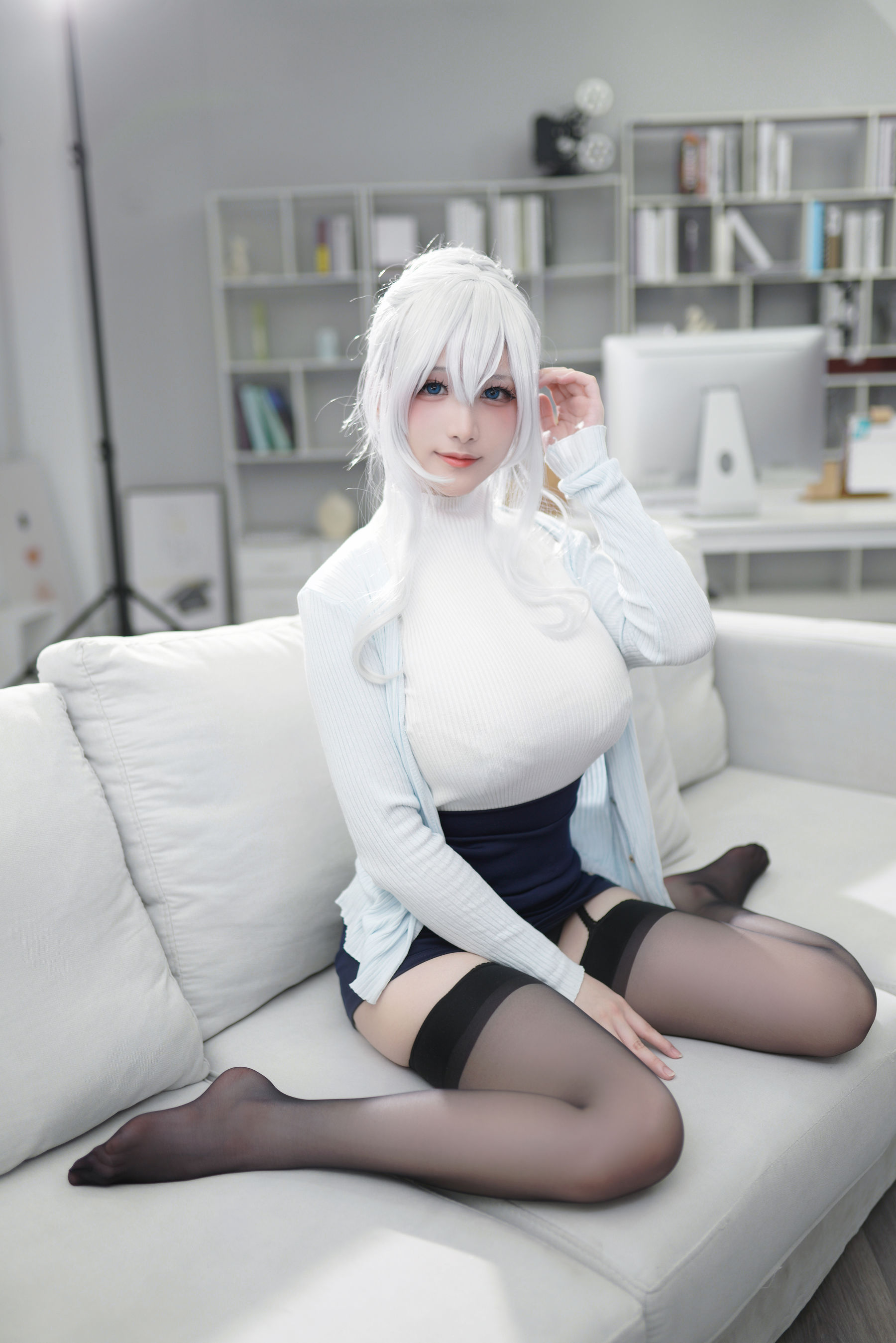 [福利COS] 幼愛youmeko - 未亡人雪女/(70P)