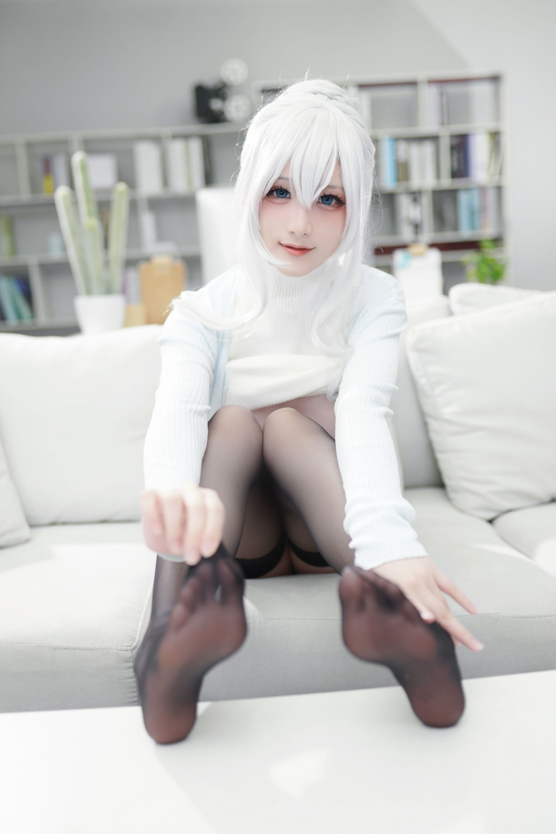 [福利COS] 幼愛youmeko - 未亡人雪女/(70P)