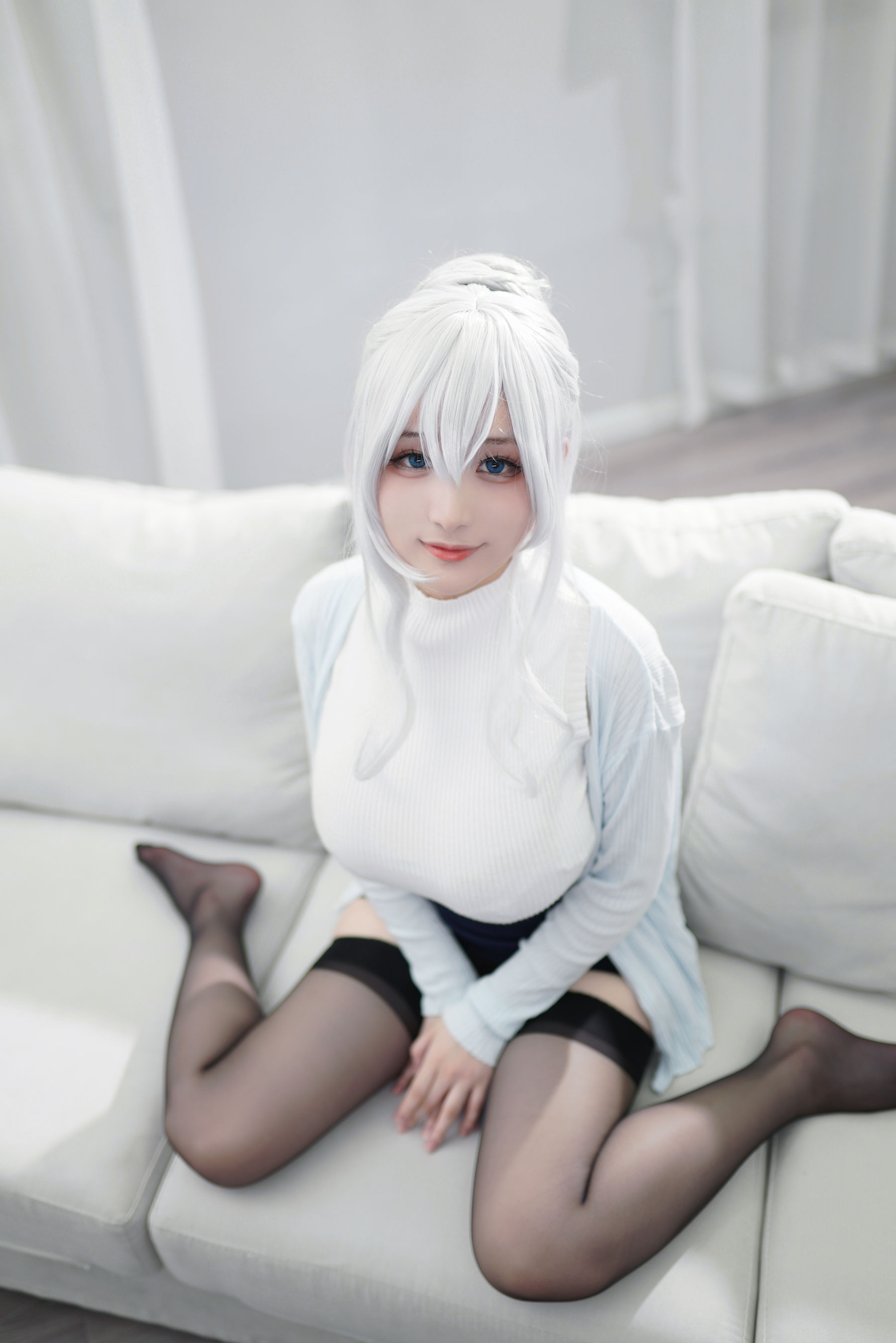 [福利COS] 幼愛youmeko - 未亡人雪女/(70P)