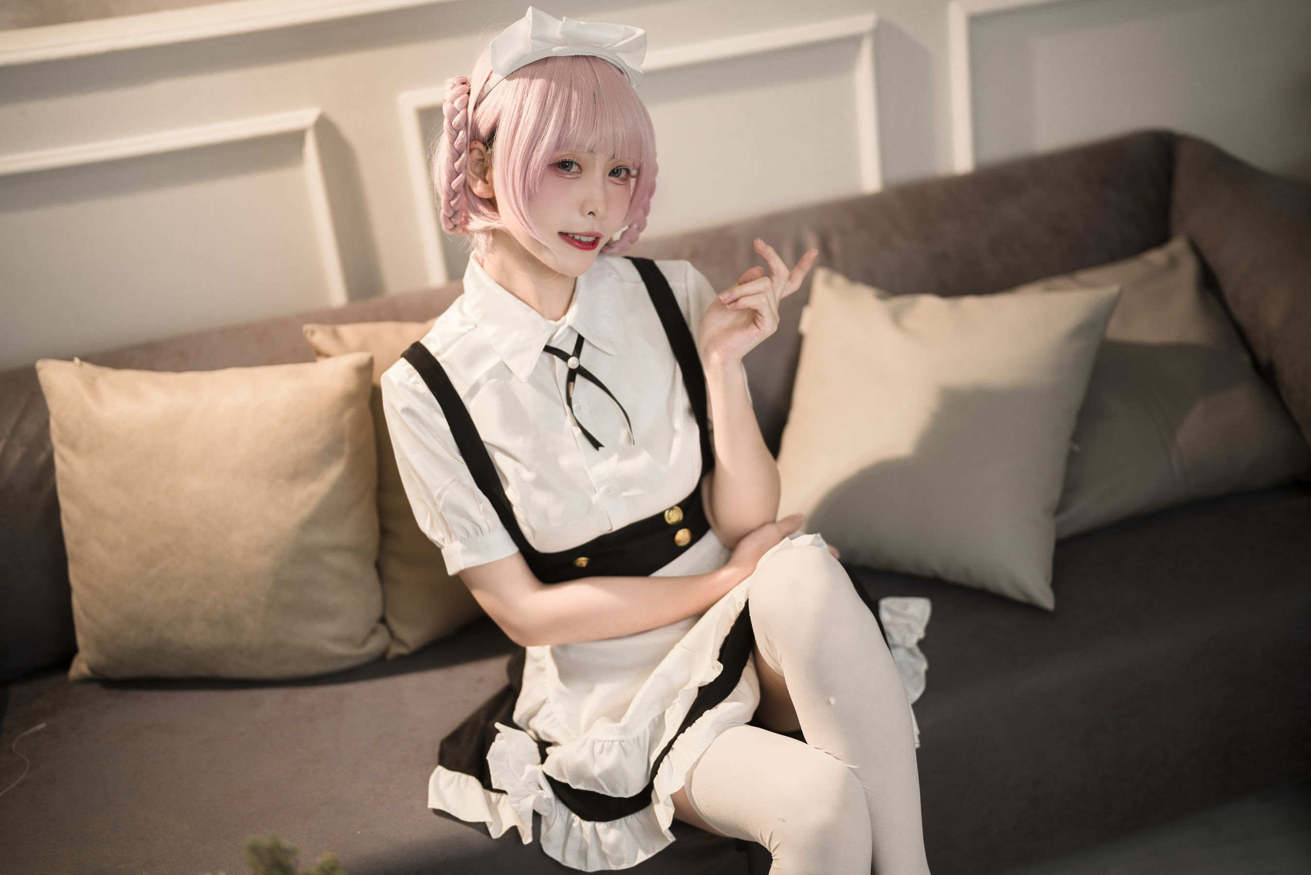 [福利COS] 樱岛嗷 - 七草荠原皮 女仆/(37P)