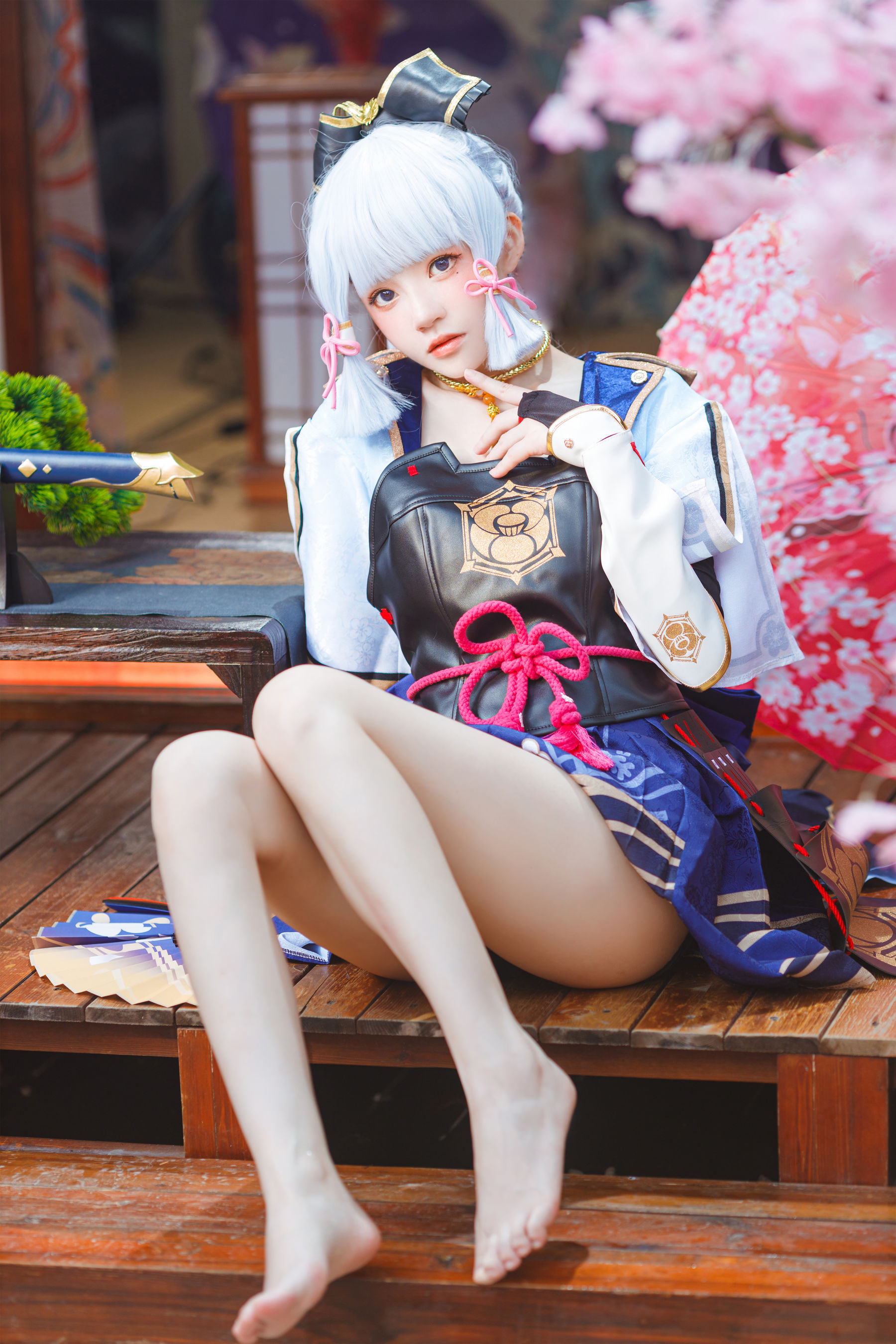 [福利COS] 桜桃喵 - 神里绫华/(34P)